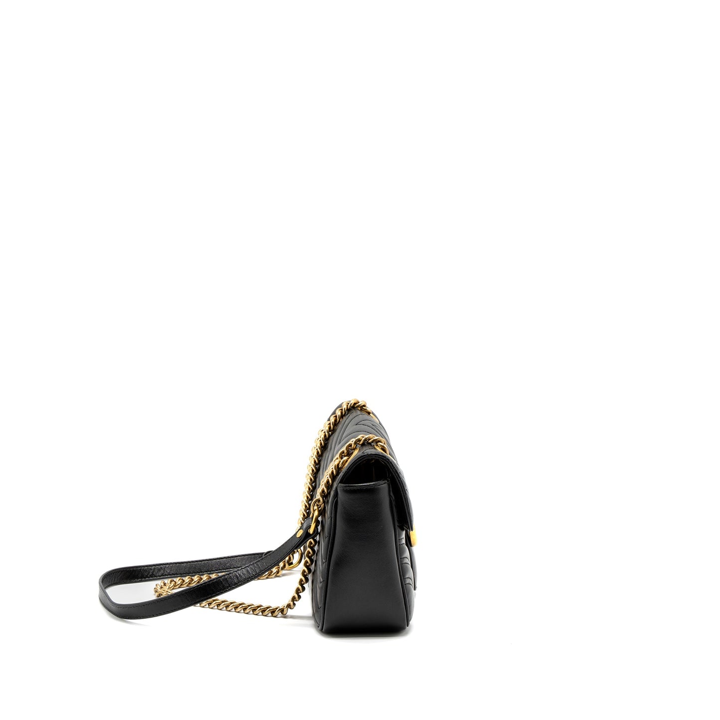 Gucci Small GG Marmont Bag Calfskin Black