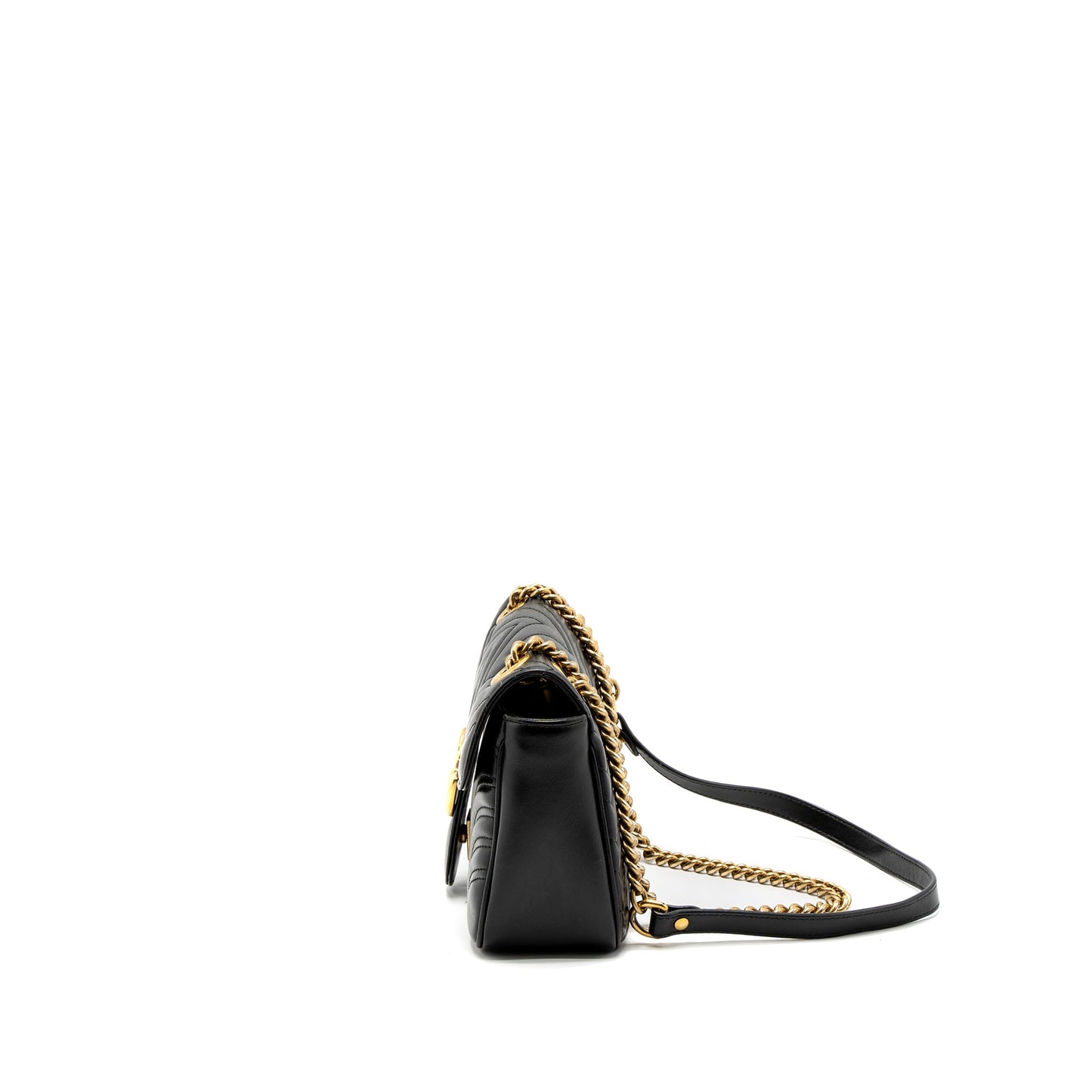 Gucci Small GG Marmont Bag Calfskin Black