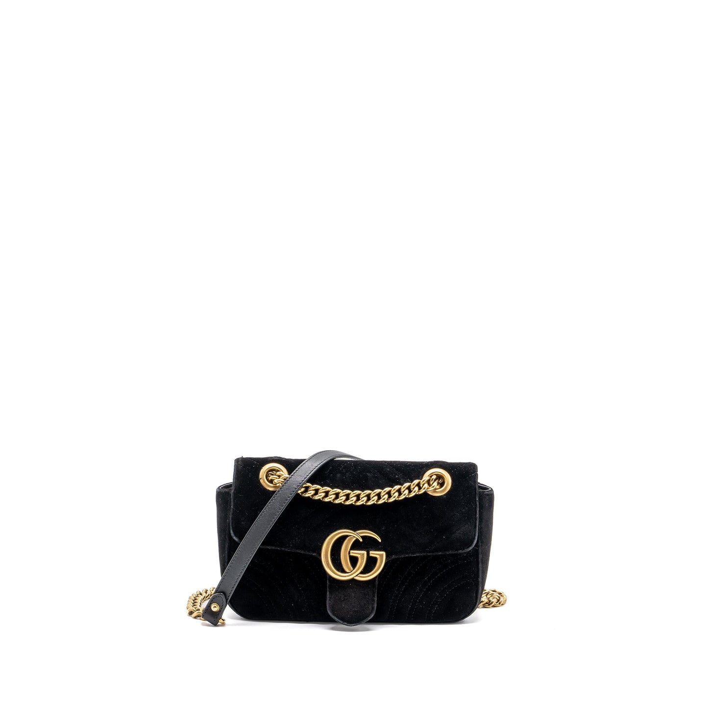 Gucci Mini Marmont Velvet Black