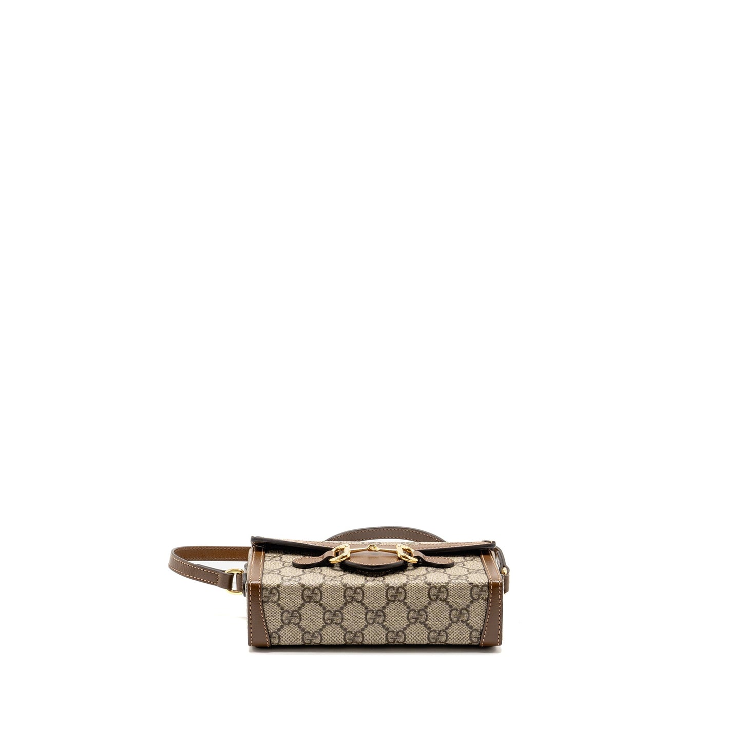 Gucci Horsebit 1955 Mini Bag GG Supreme Canvas Beige/Dark Brown