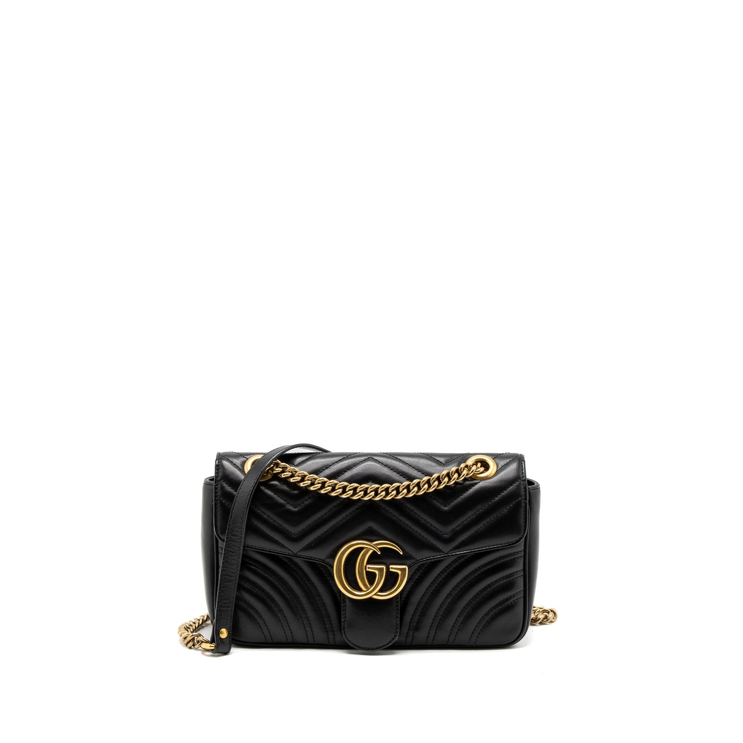Gucci Small GG Marmont Bag Calfskin Black