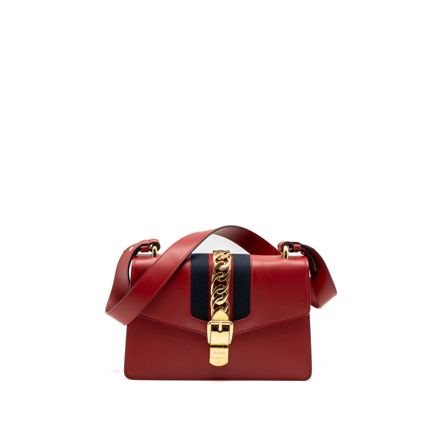 Gucci Small Sylvie Bag Calfskin Red