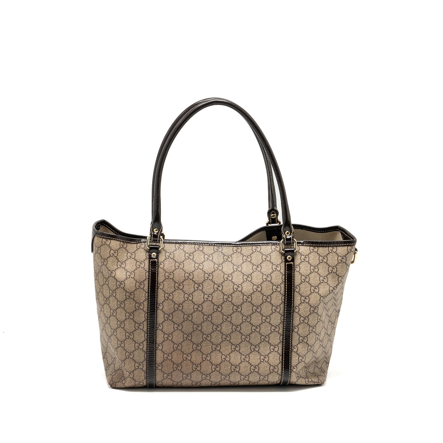 Gucci top handle tote bag gg supreme canvas