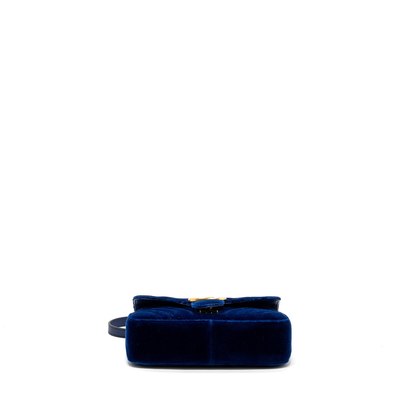 Gucci mini GG marmont bag velvet blue