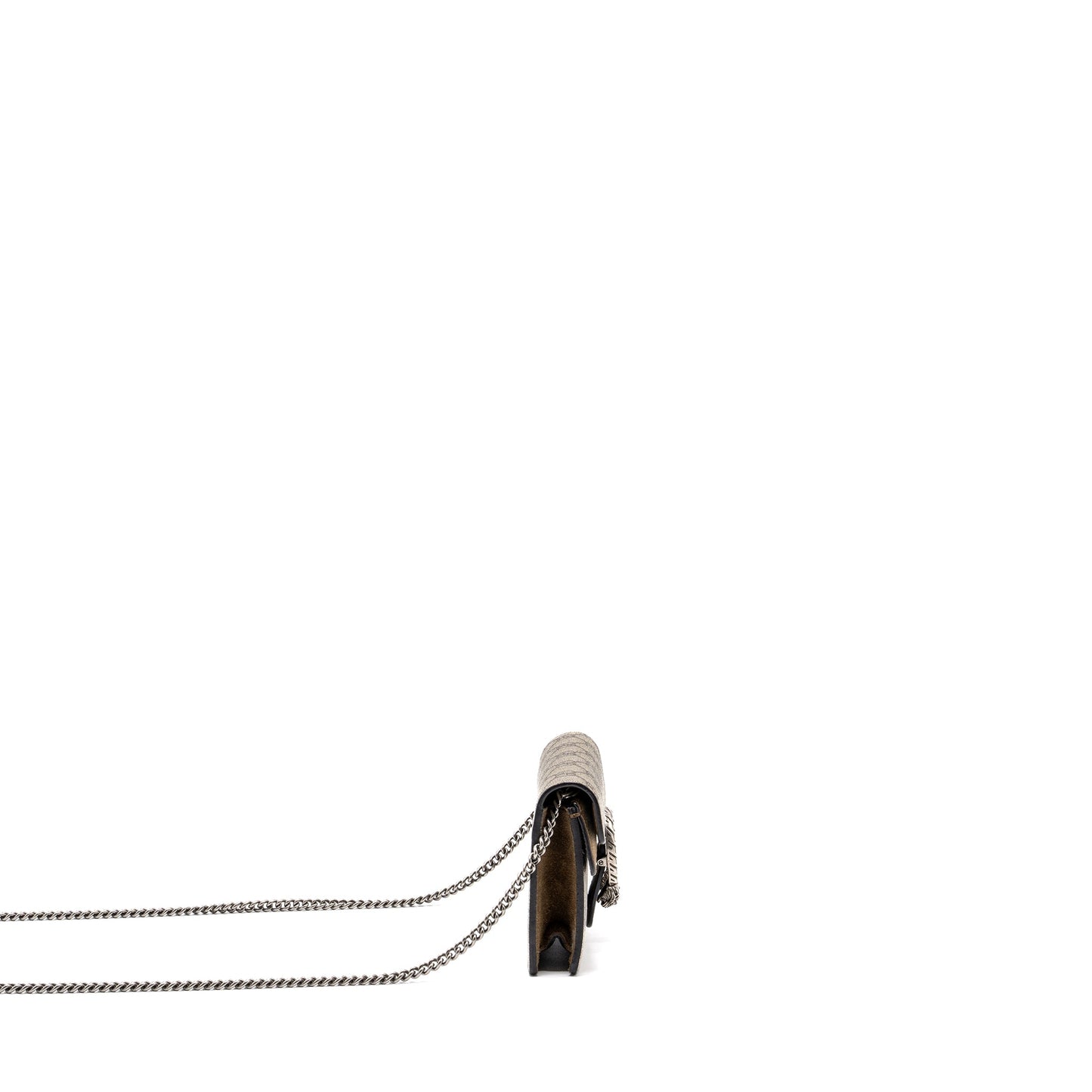 Gucci Dionysus Super Mini GG Supreme Canvas/Suede ruthenium silver hardware