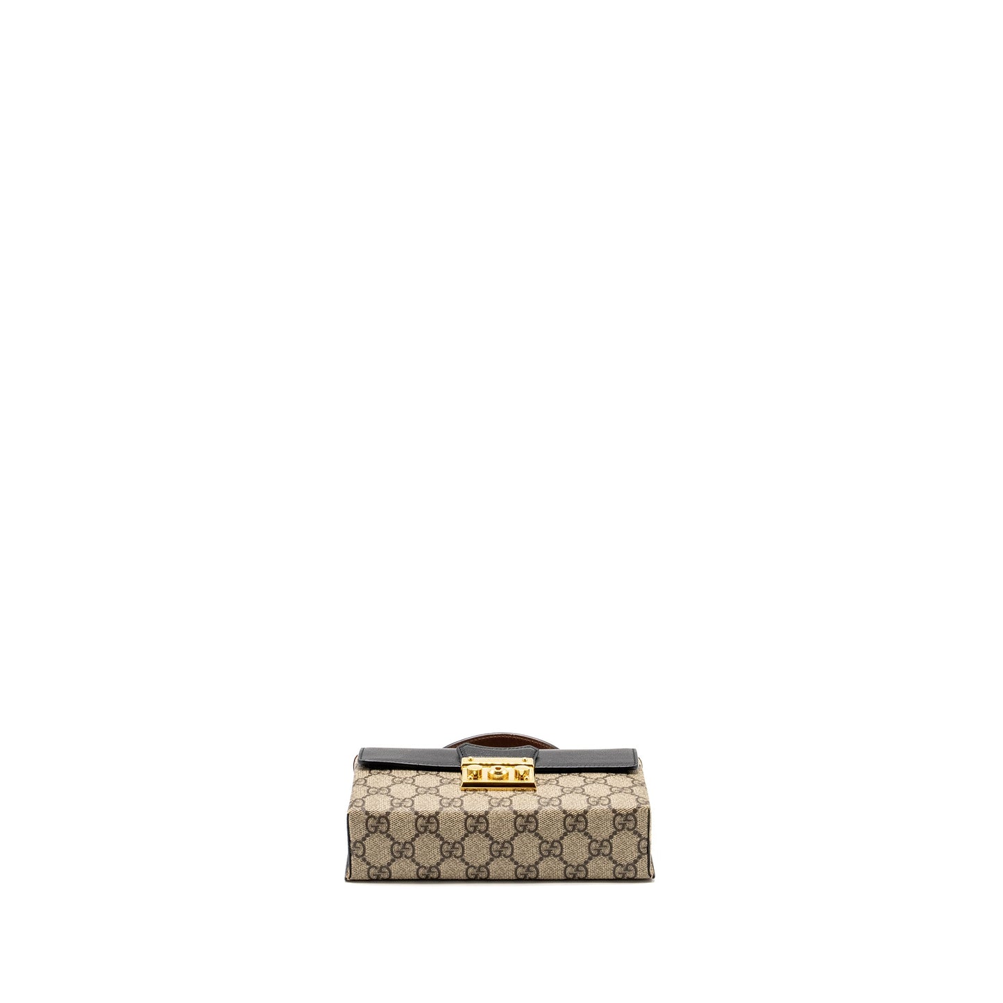 Gucci Mini Padlock Top Handle Shoulder Bag GG Supreme Canvas