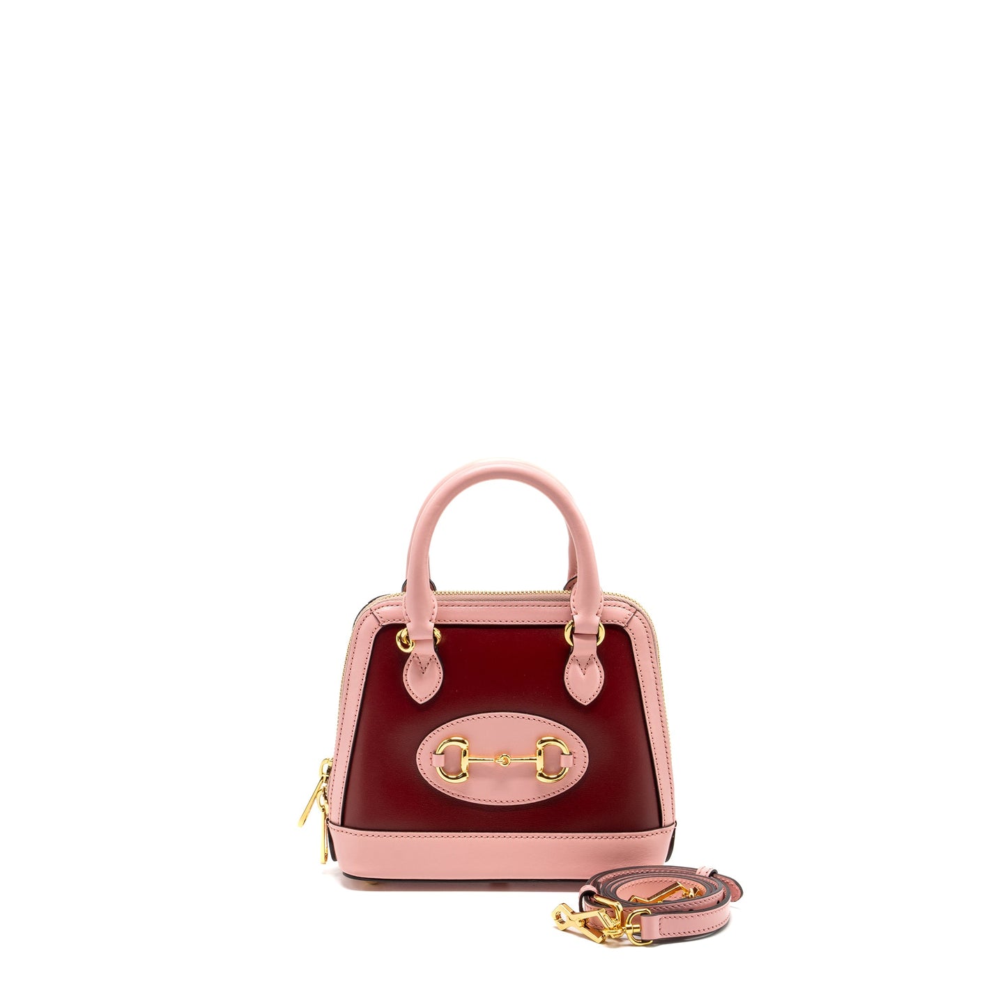 Gucci Horsebit 1955 mini top handle bag calfskin multicolour pink