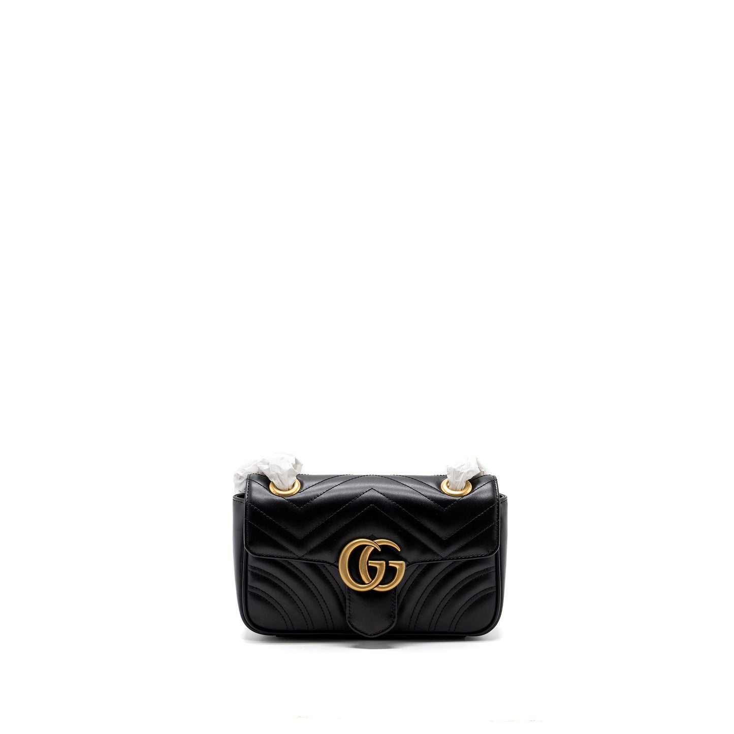 Gucci Mini GG Marmont Matelasse Bag Leather Black