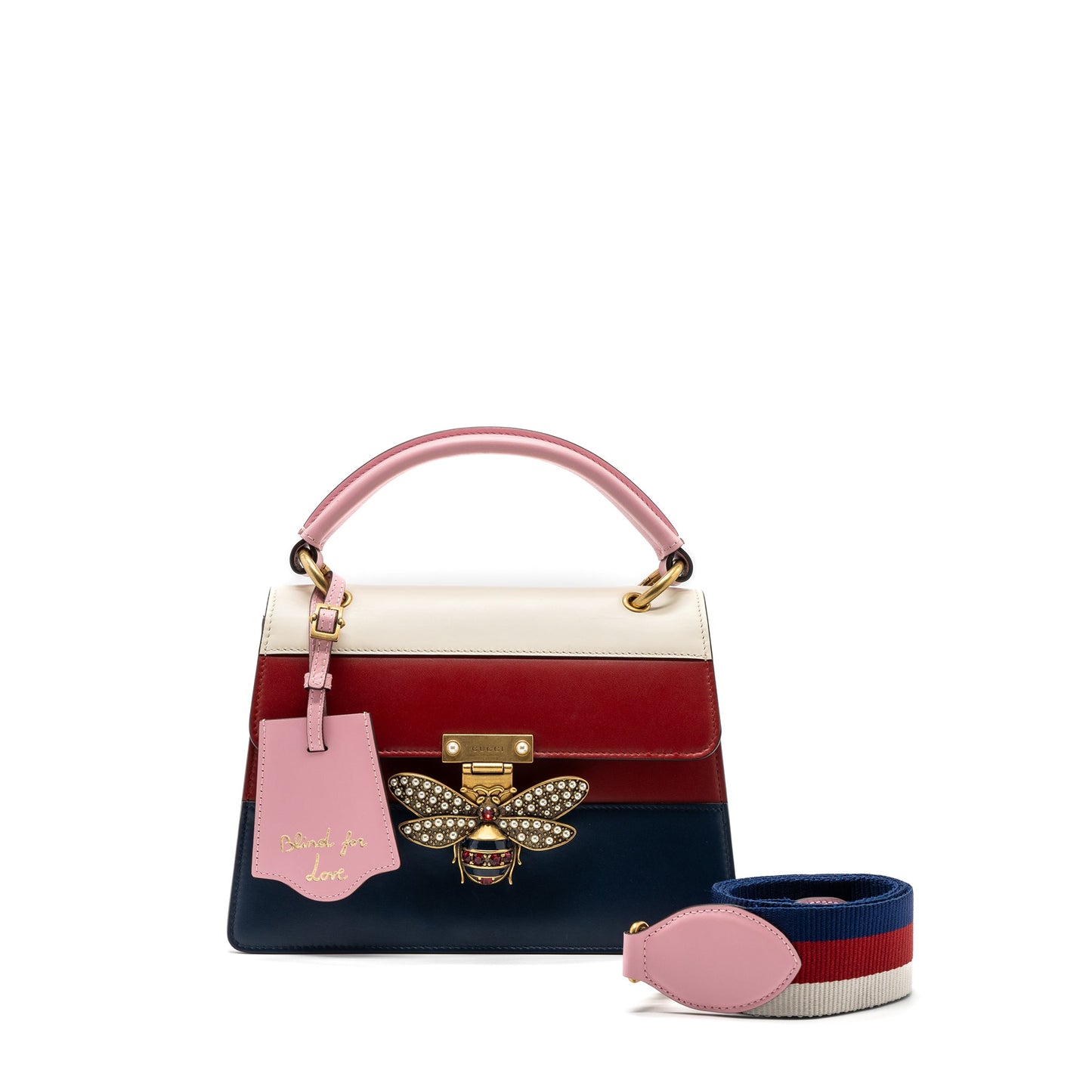 Gucci queen Margaret top handle bag calfskin multicolor