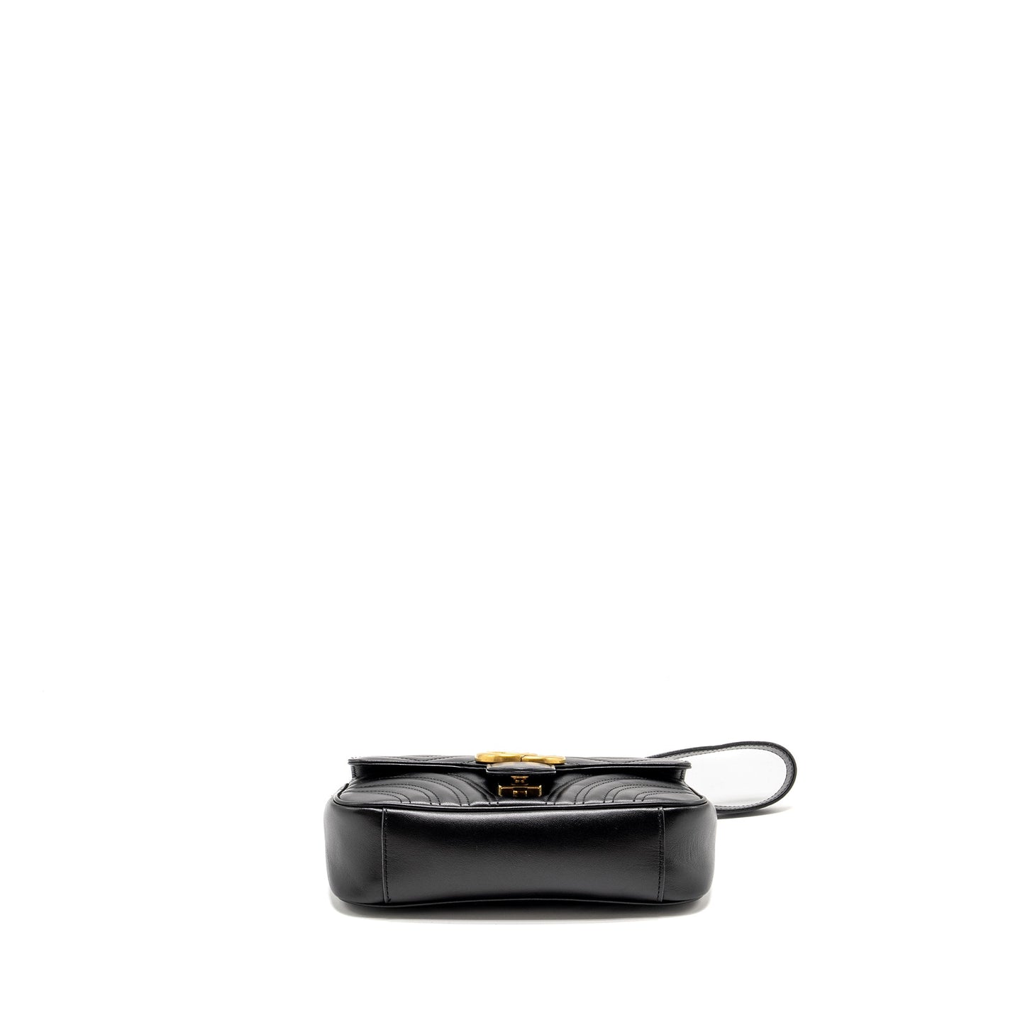 Gucci Mini GG Marmont Shoulder Bag Calfskin Black