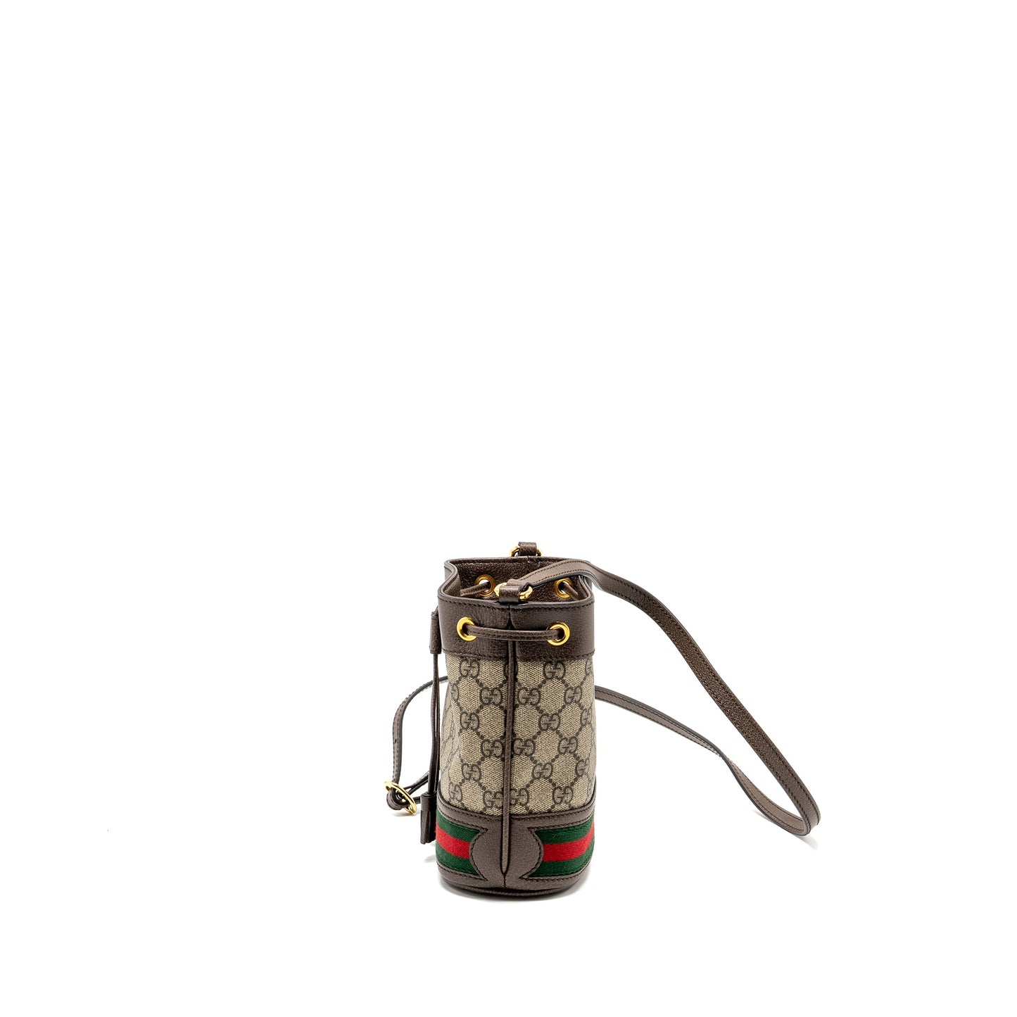 Gucci Ophida Mini Bucket Bag GG Supreme Canvas Beige / Ebony