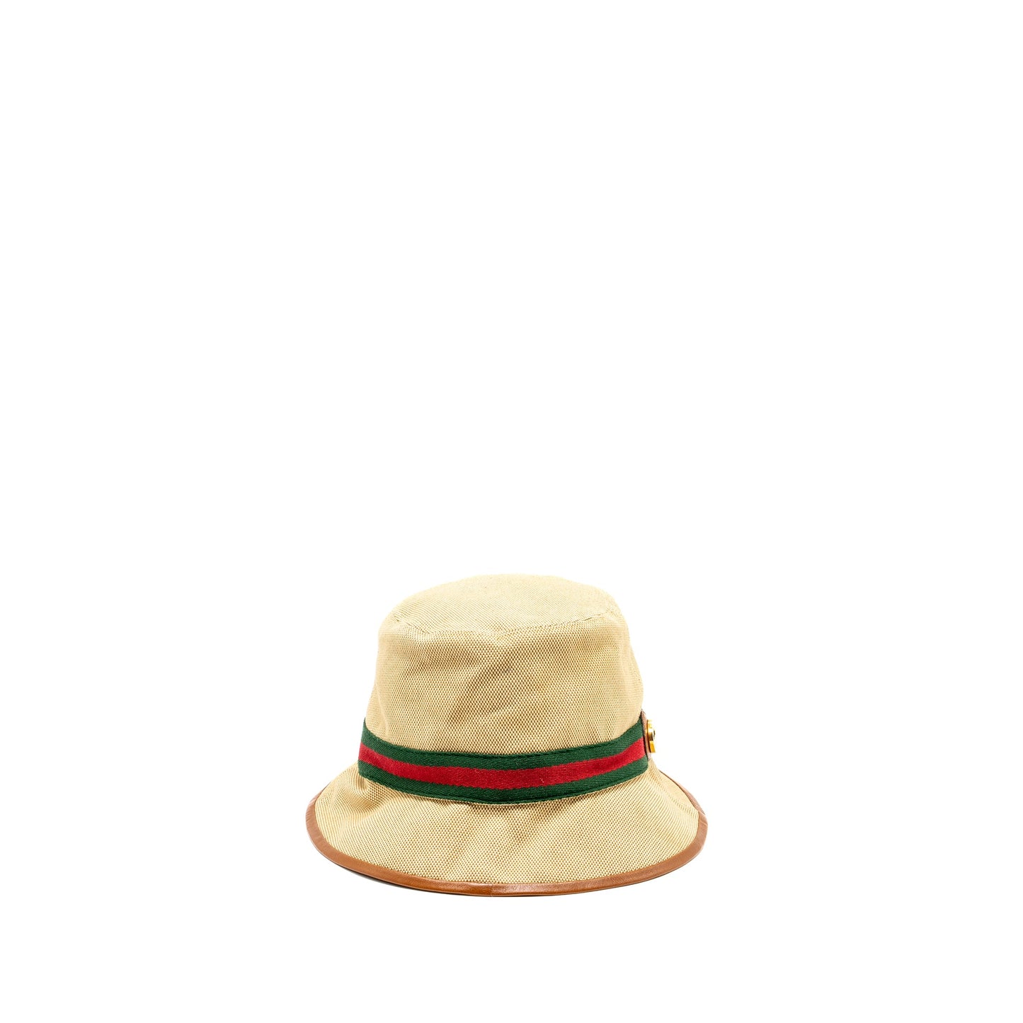 Gucci Size M Bucket Hat Canvas Brown