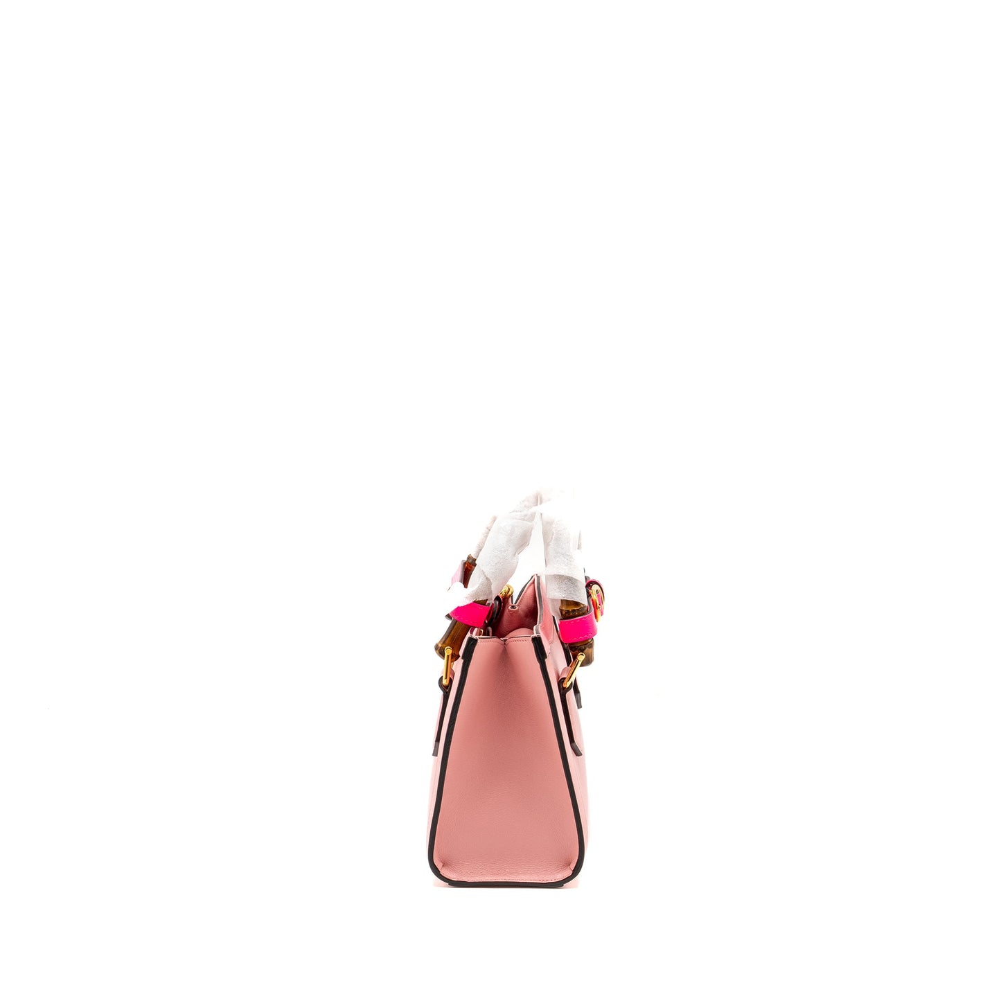 Gucci Mini Diana Bamboo Tote Bag Leather Pink