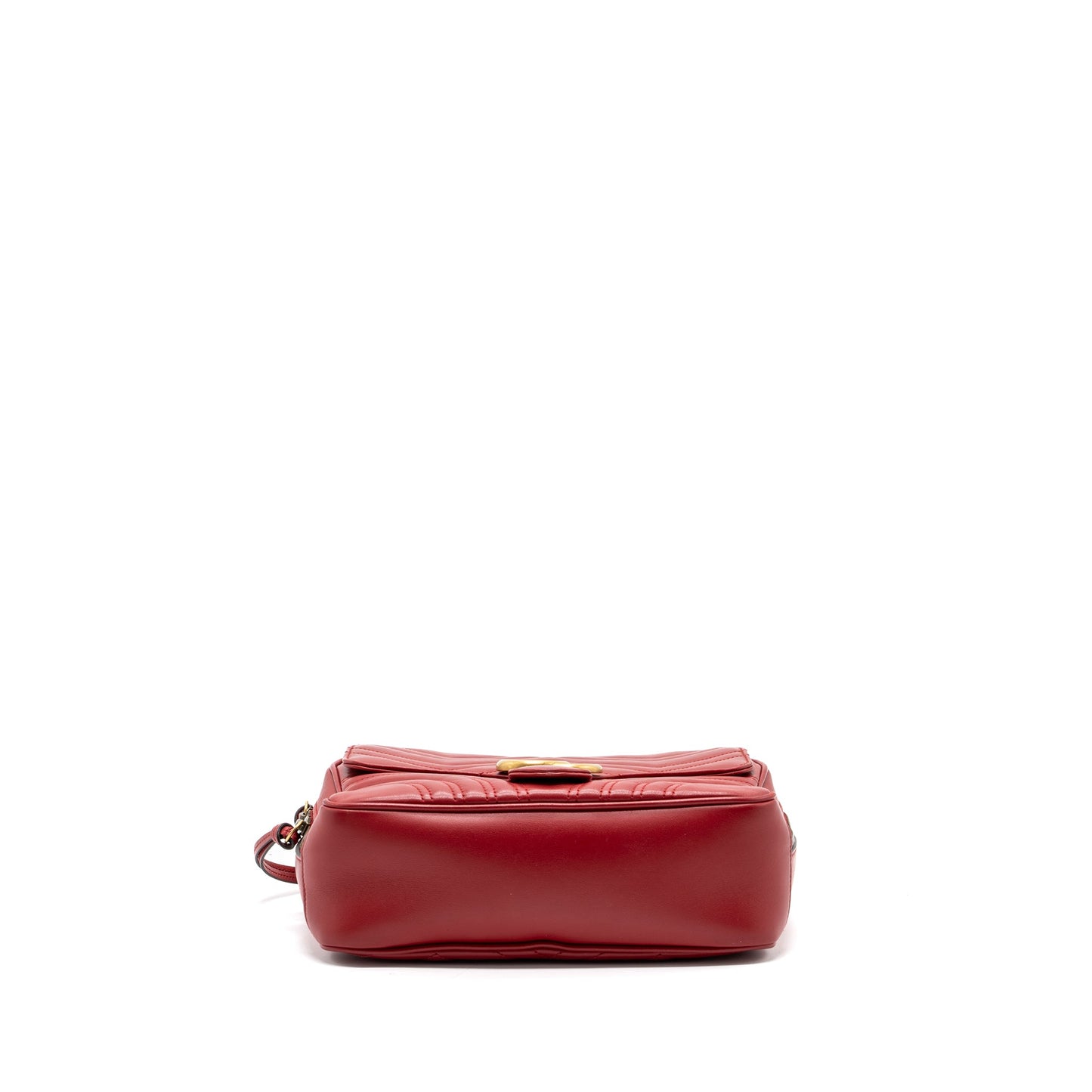 Gucci GG Marmont Matelasse Shoulder Bag Calfskin Red