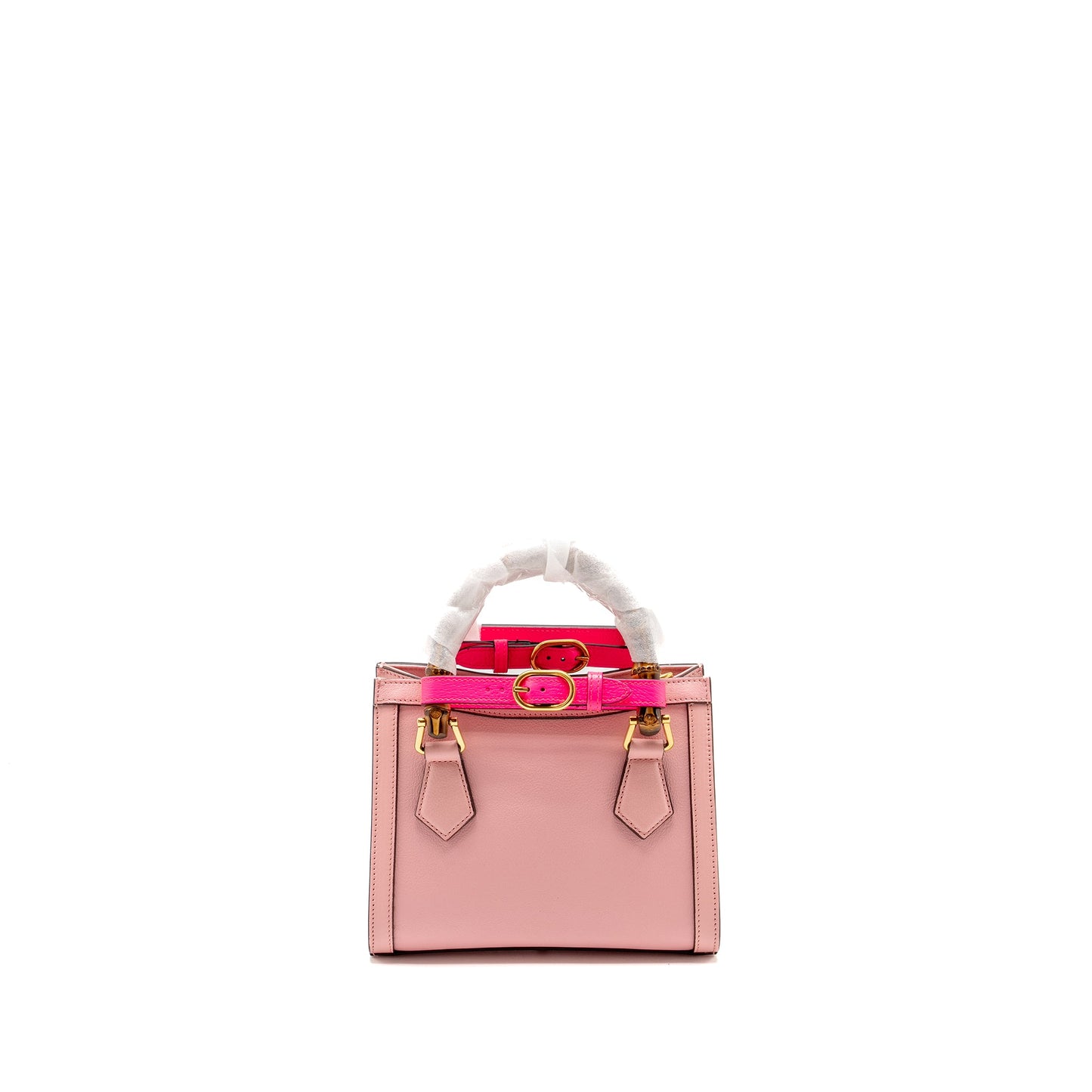 Gucci Mini Diana Bamboo Tote Bag Leather Pink