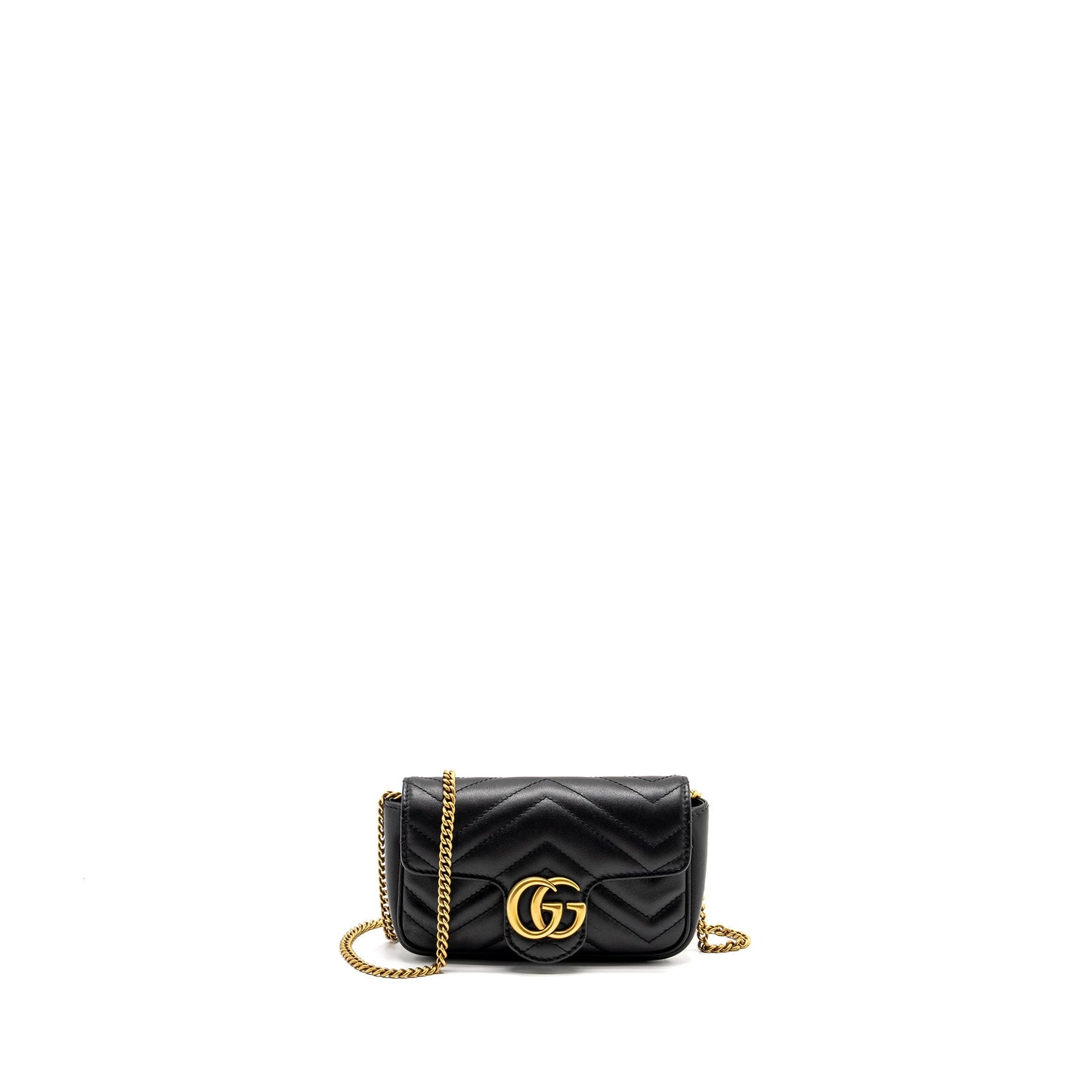 Gucci Super Mini Marmont calfskin black