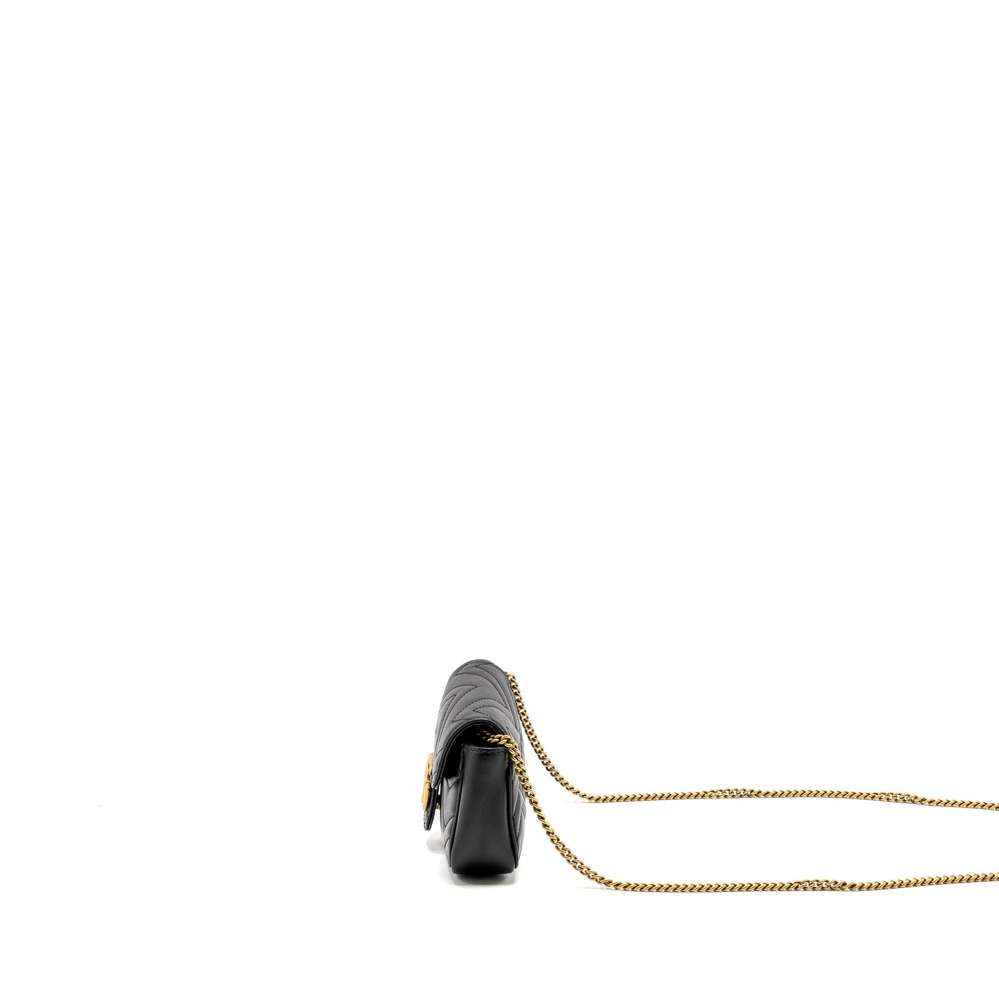 Gucci Super Mini Marmont calfskin black