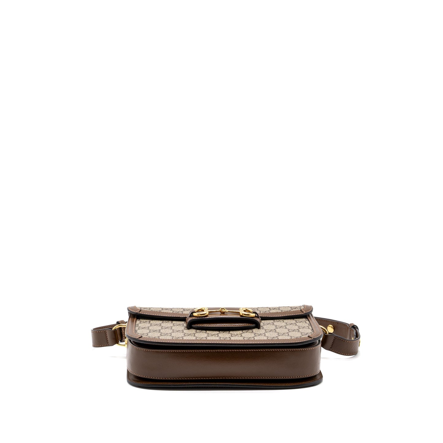 Gucci Horsebit 1955 Shoulder Bag GG Supreme Canvas / Leather Brown