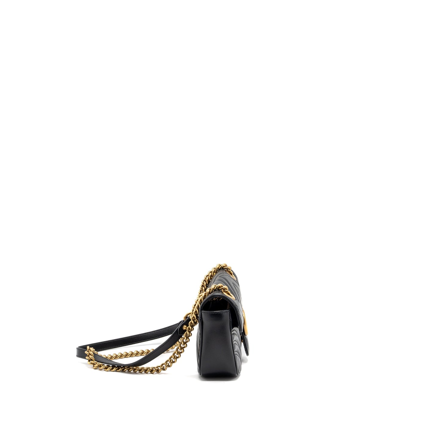 Gucci mini marmont bag calfskin black