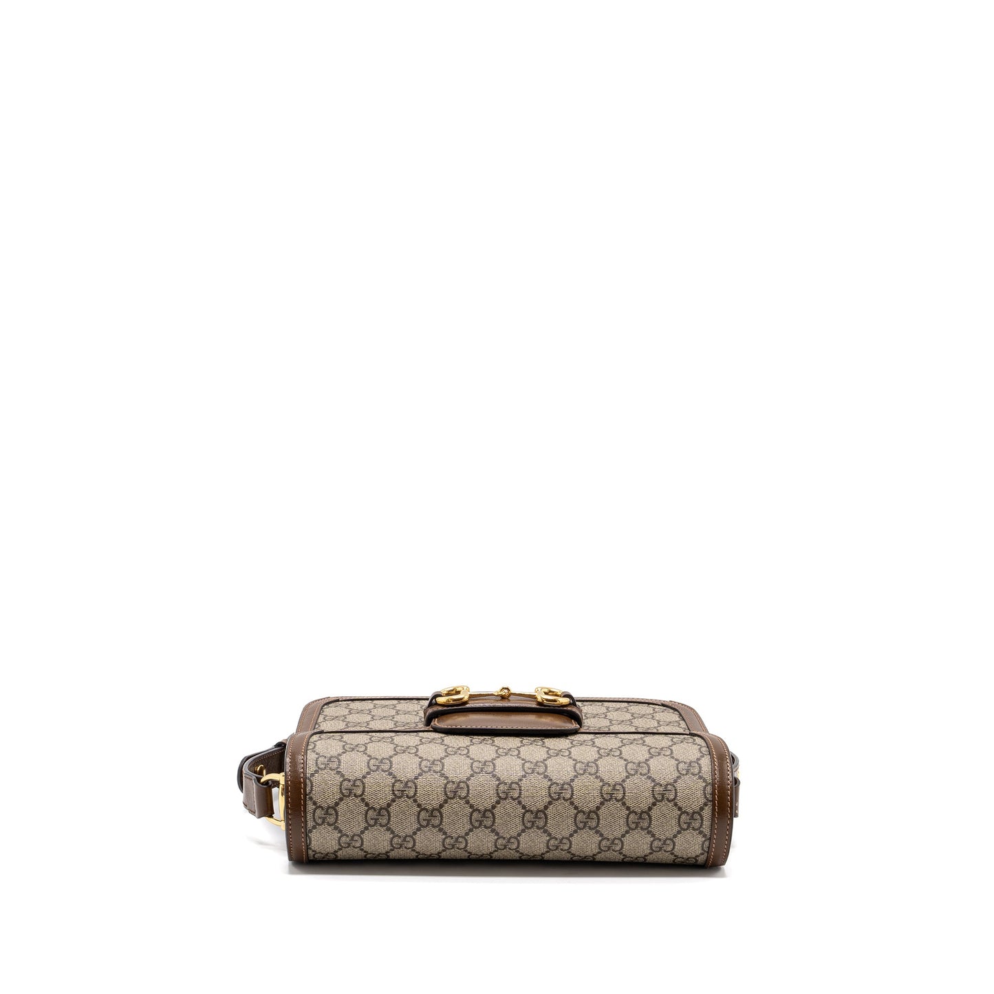 Gucci Horsebit 1955 Shoulder Bag GG Supreme Canvas / Leather Brown