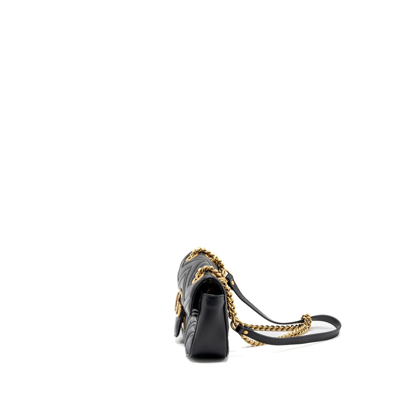 Gucci mini marmont bag calfskin black