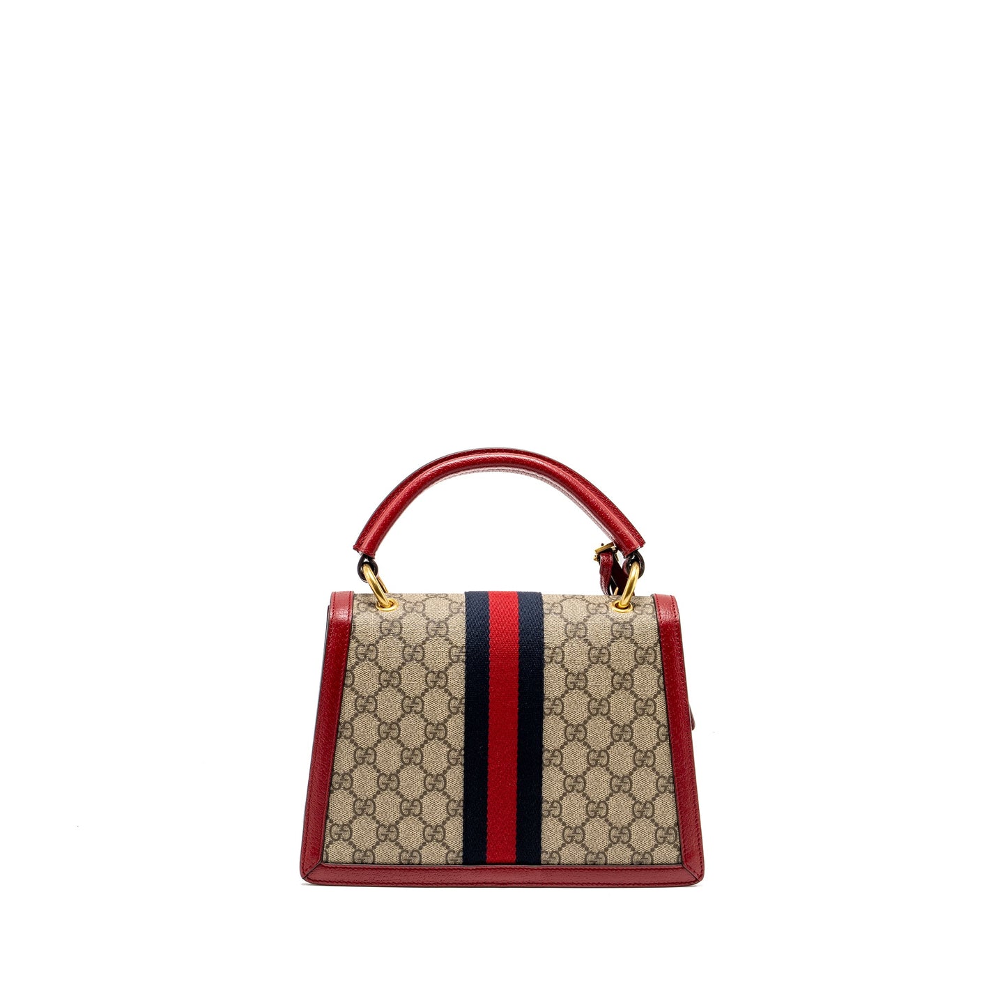 Gucci Queen Margaret Top Handle Bag GG Supreme Canvas Red/ Multicolour