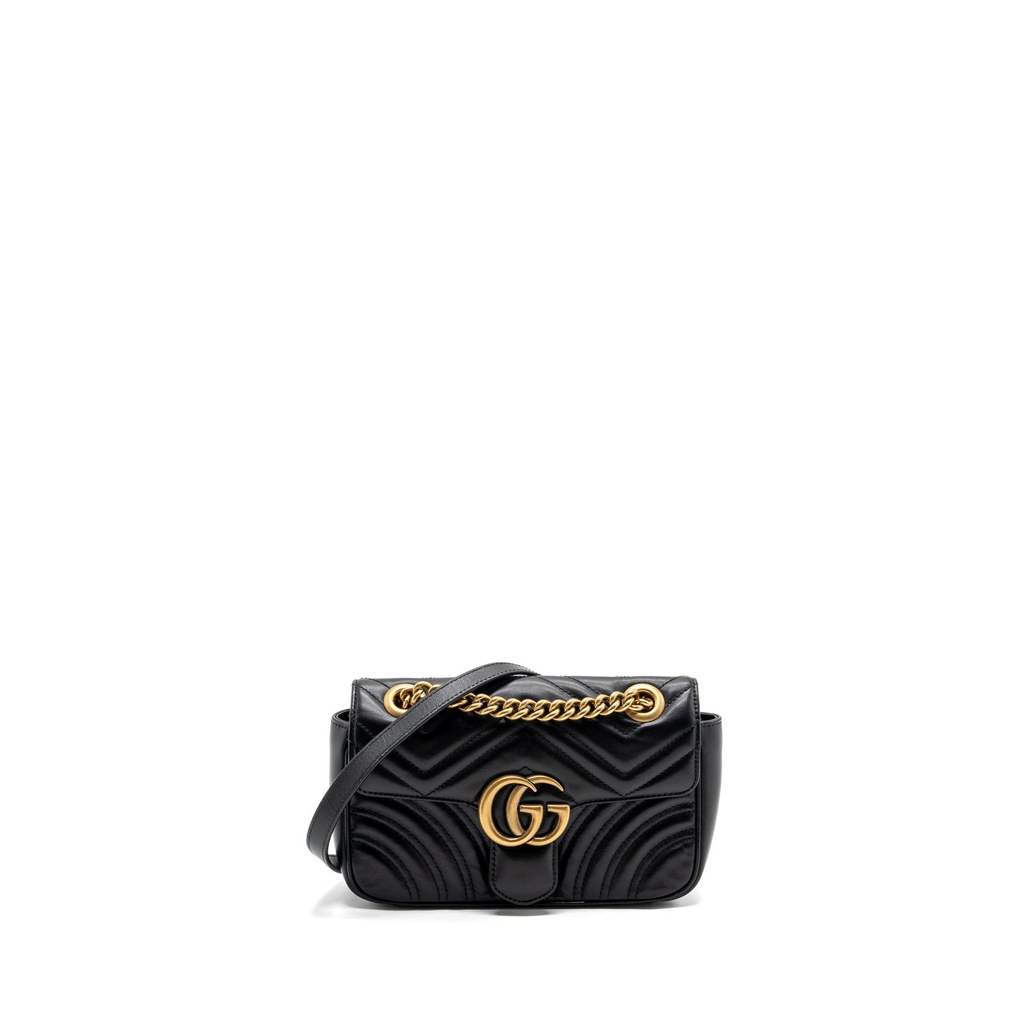 Gucci mini marmont bag calfskin black