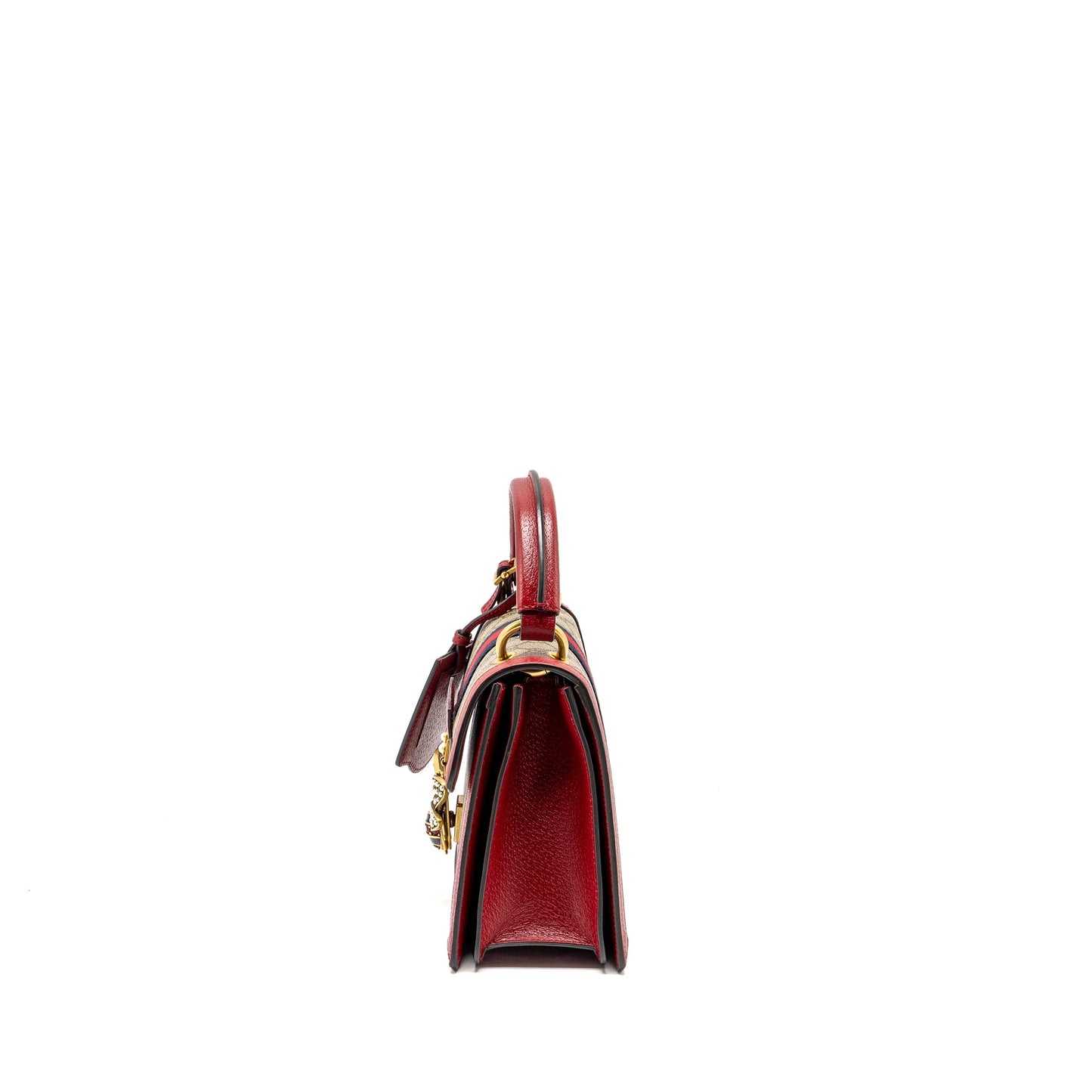 Gucci Queen Margaret Top Handle Bag GG Supreme Canvas Red/ Multicolour