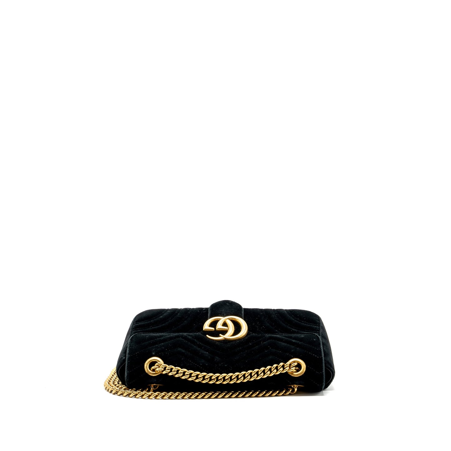 Gucci Small GG Marmont Bag Velvet Black
