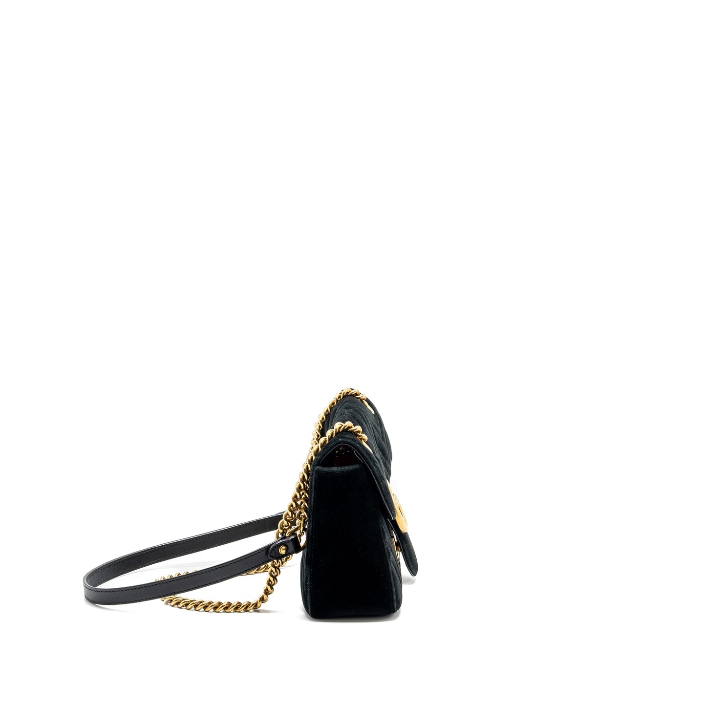 Gucci Small GG Marmont Bag Velvet Black