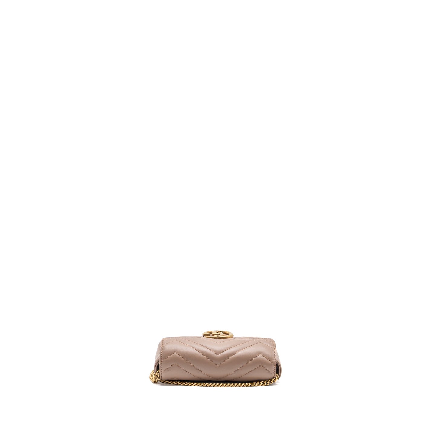 Gucci Super Mini GG Marmont Bag Calfskin Beige