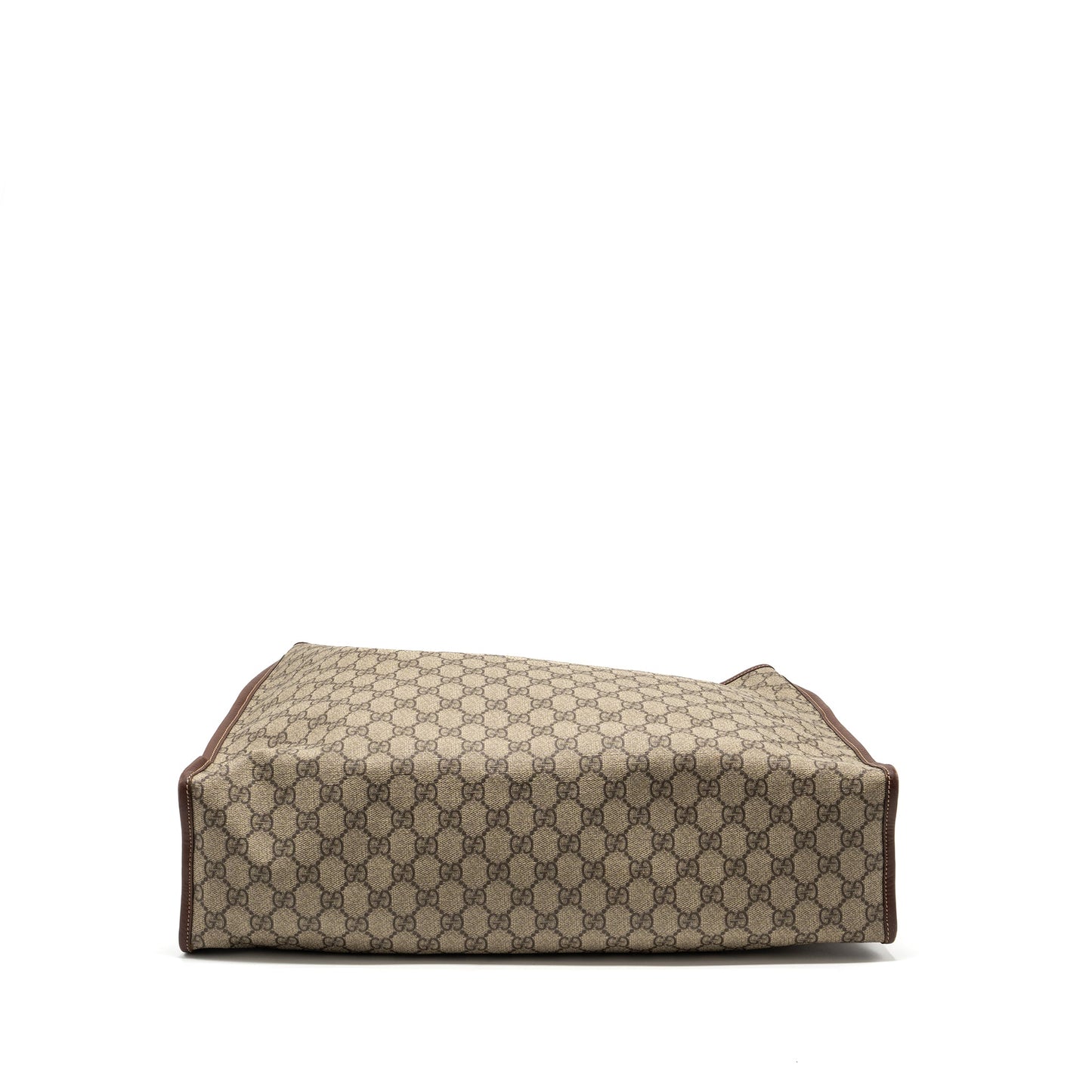 Gucci large shopping tote bag GG supreme canvas / brown
