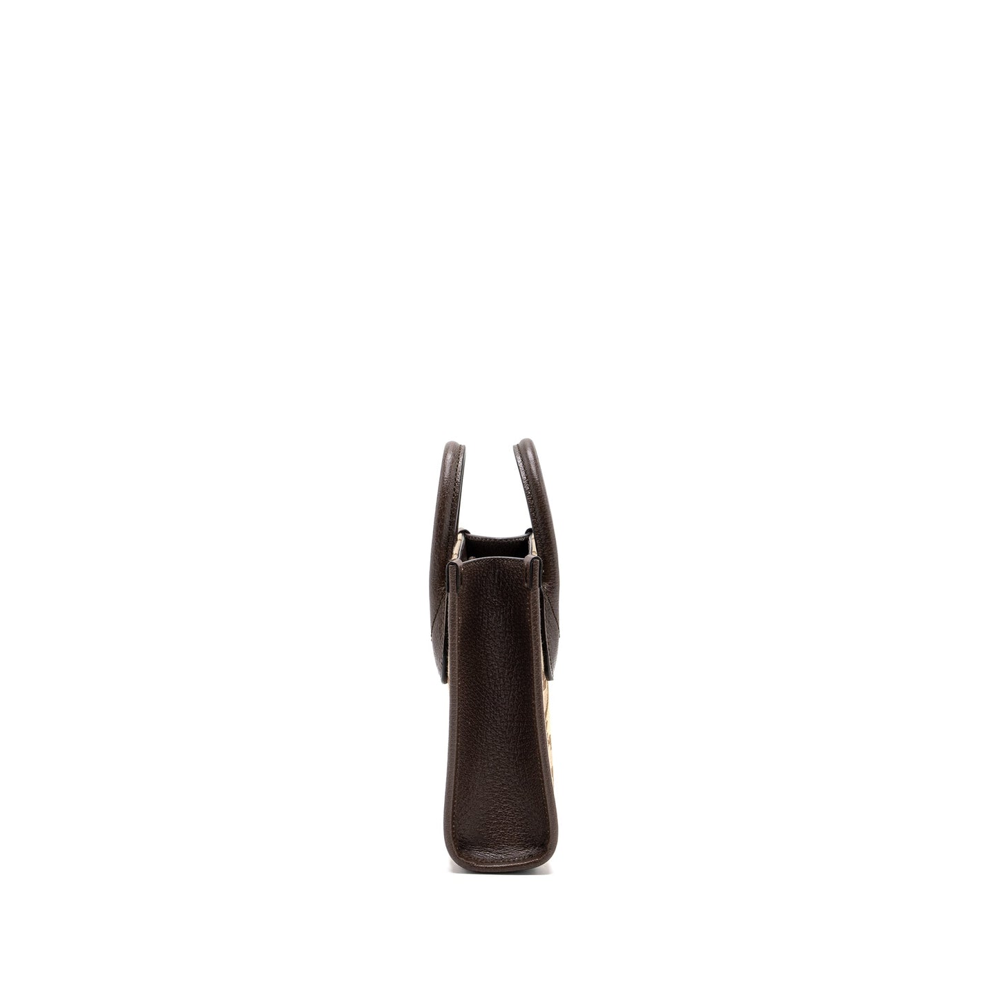 Gucci MINI JUMBO GG TOTE BAG CANVAS / LEATHER CAMEL / EBONY