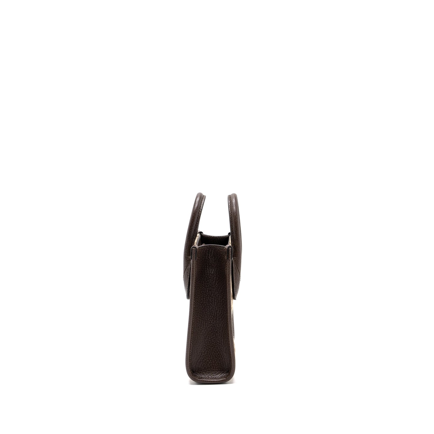 Gucci MINI JUMBO GG TOTE BAG CANVAS / LEATHER CAMEL / EBONY