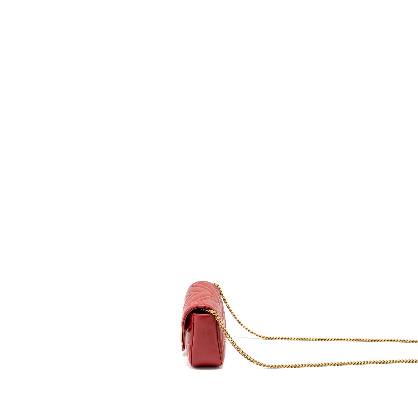 Gucci Super Mini gg Marmont calfskin Red