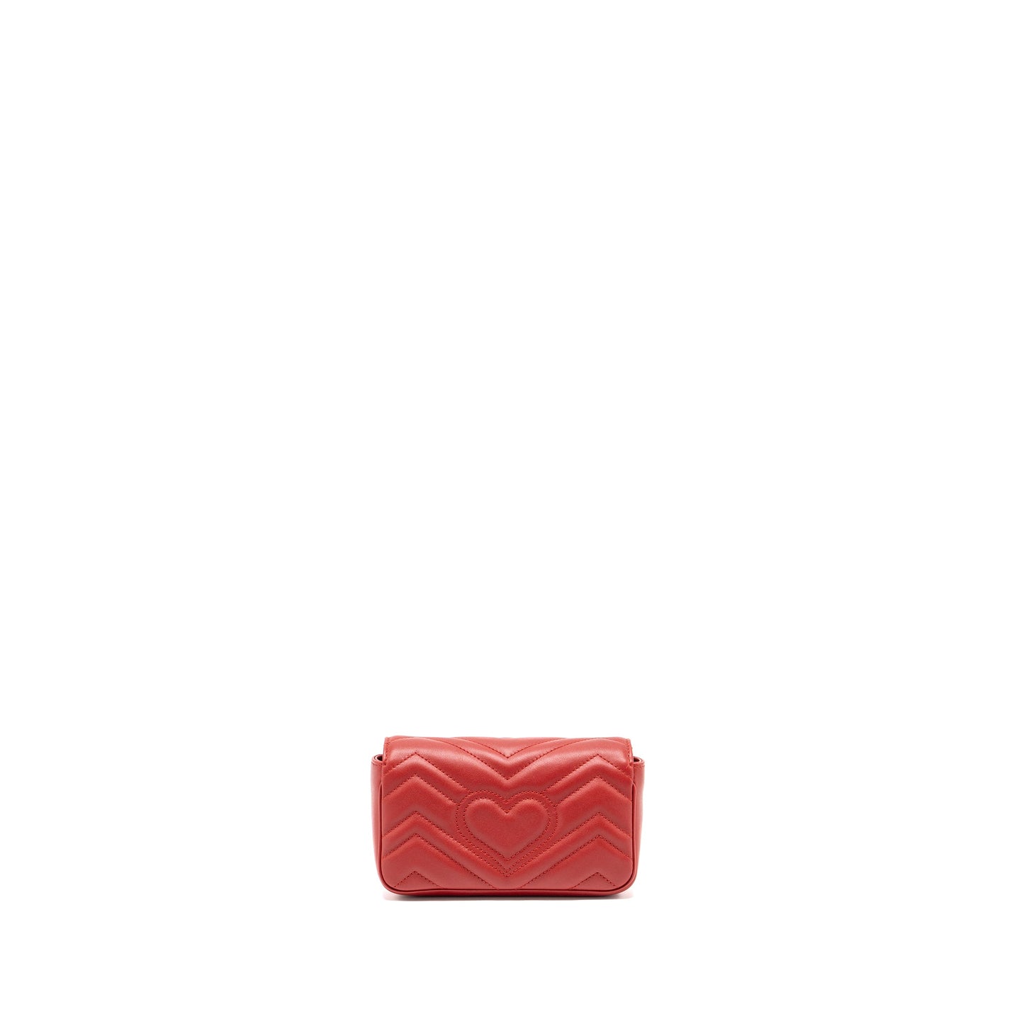 Gucci Super Mini gg Marmont calfskin Red