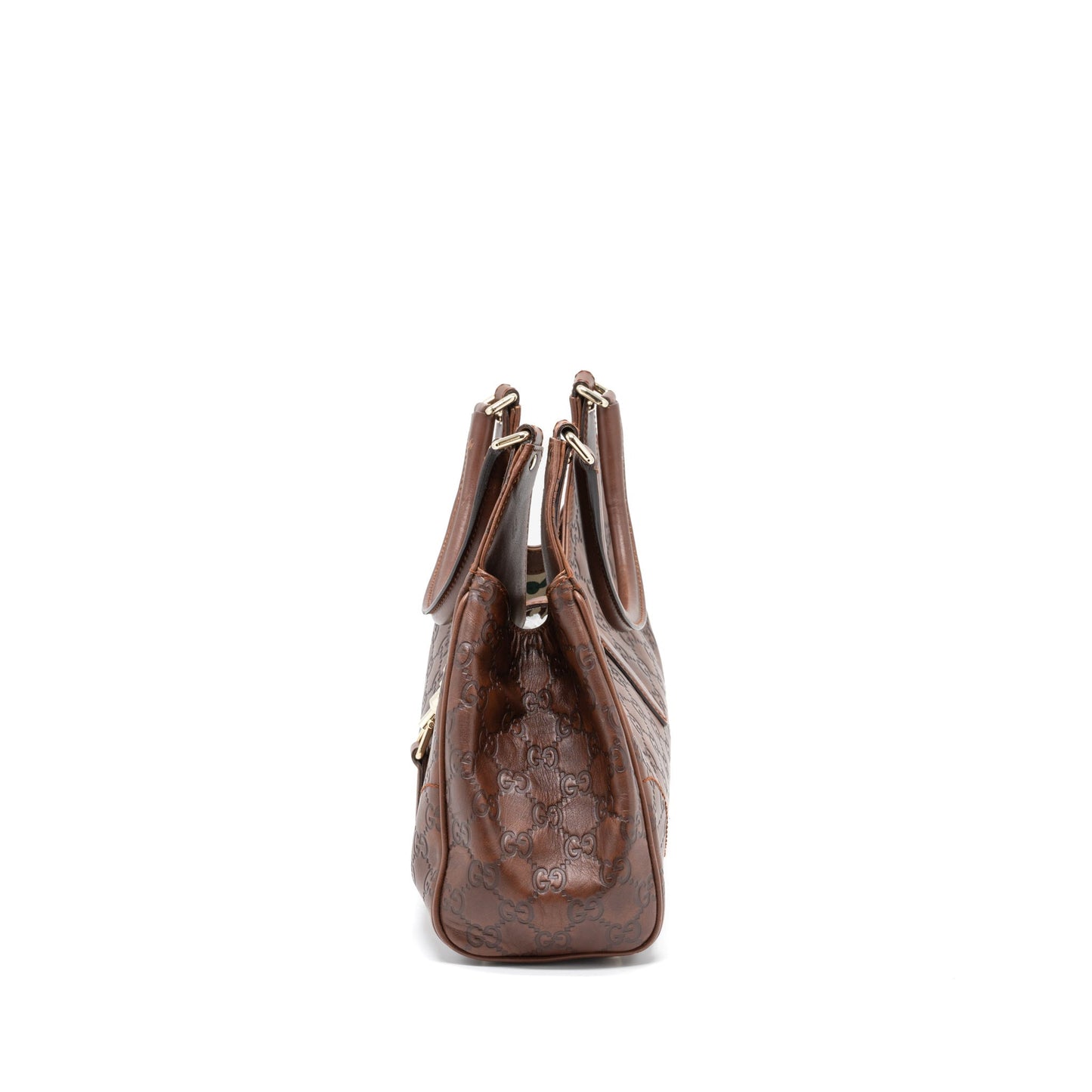 Gucci Vintage Jackie Bag GG Supreme Calfskin Brown