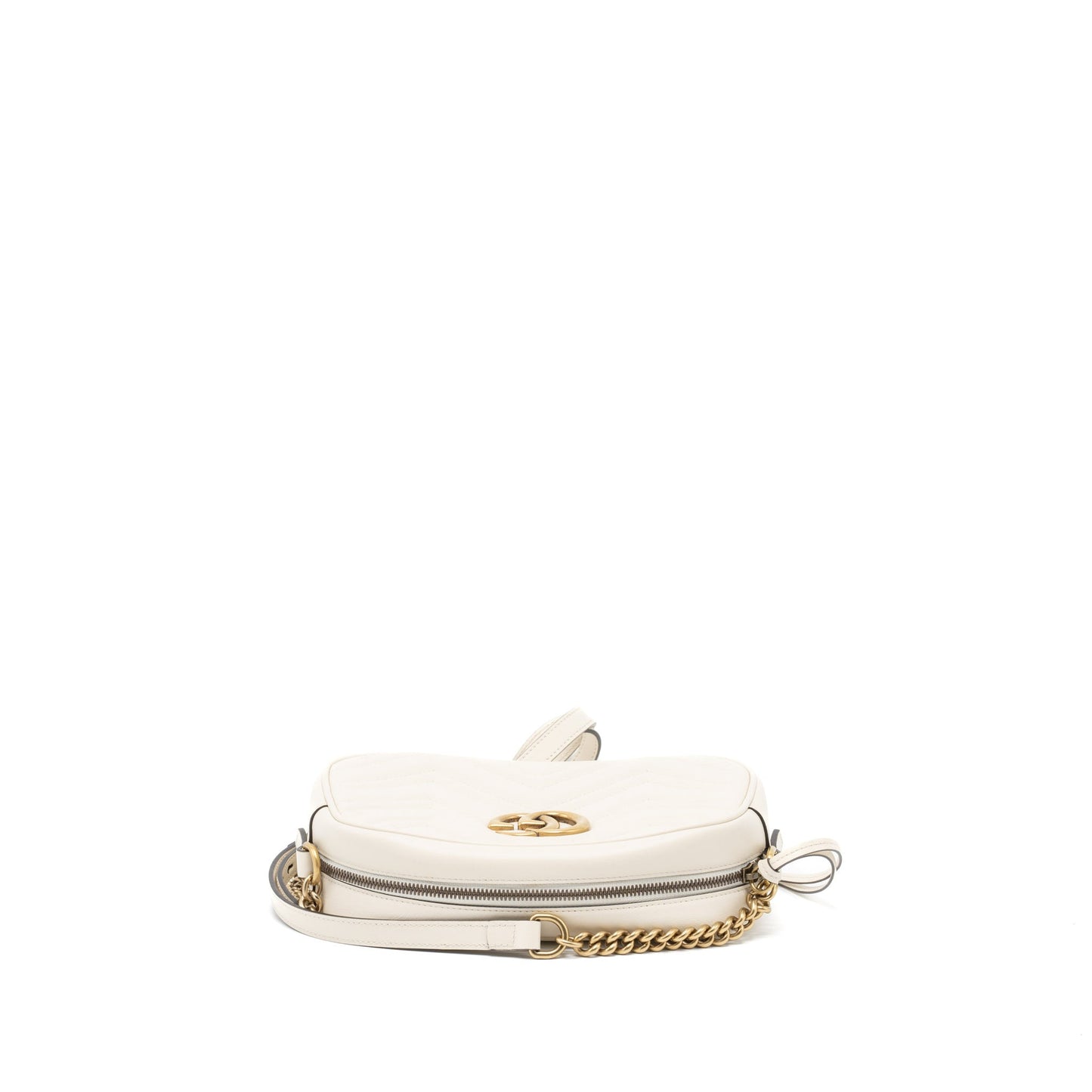 Gucci GG Marmont Camera Shoulder Bag Calfskin White