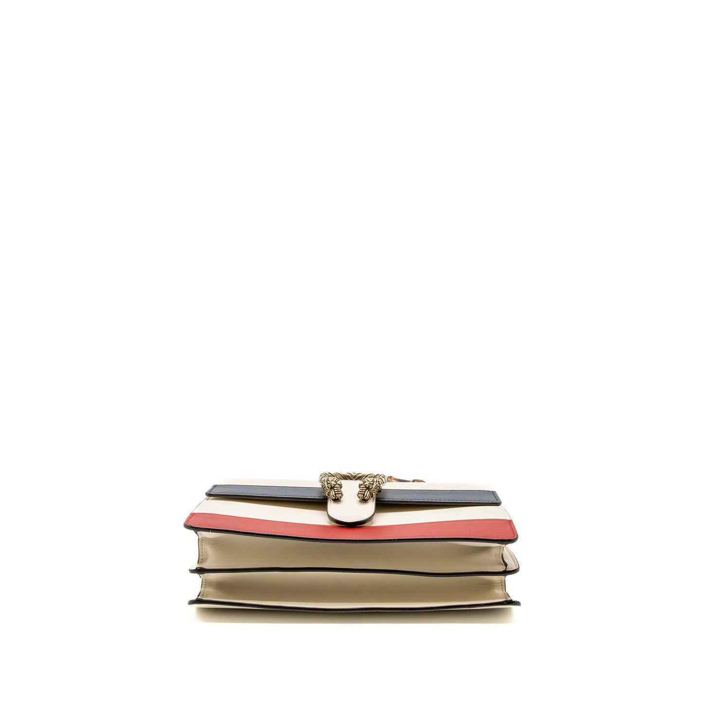 Gucci Bamboo Top Handle Dionysus Flap Bag Calfskin White/Multicolour