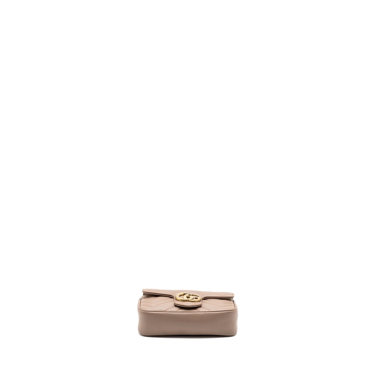 Gucci super mini GG Marmont bag calfskin beige