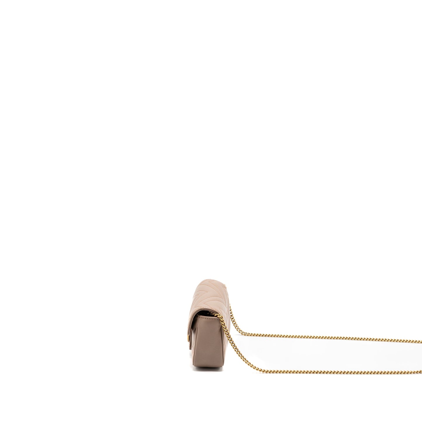 Gucci super mini GG Marmont bag calfskin beige