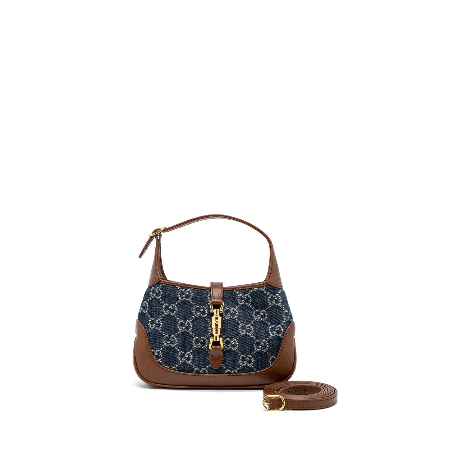 Gucci Mini 1961 Jackie Bag Denim Blue/Brown