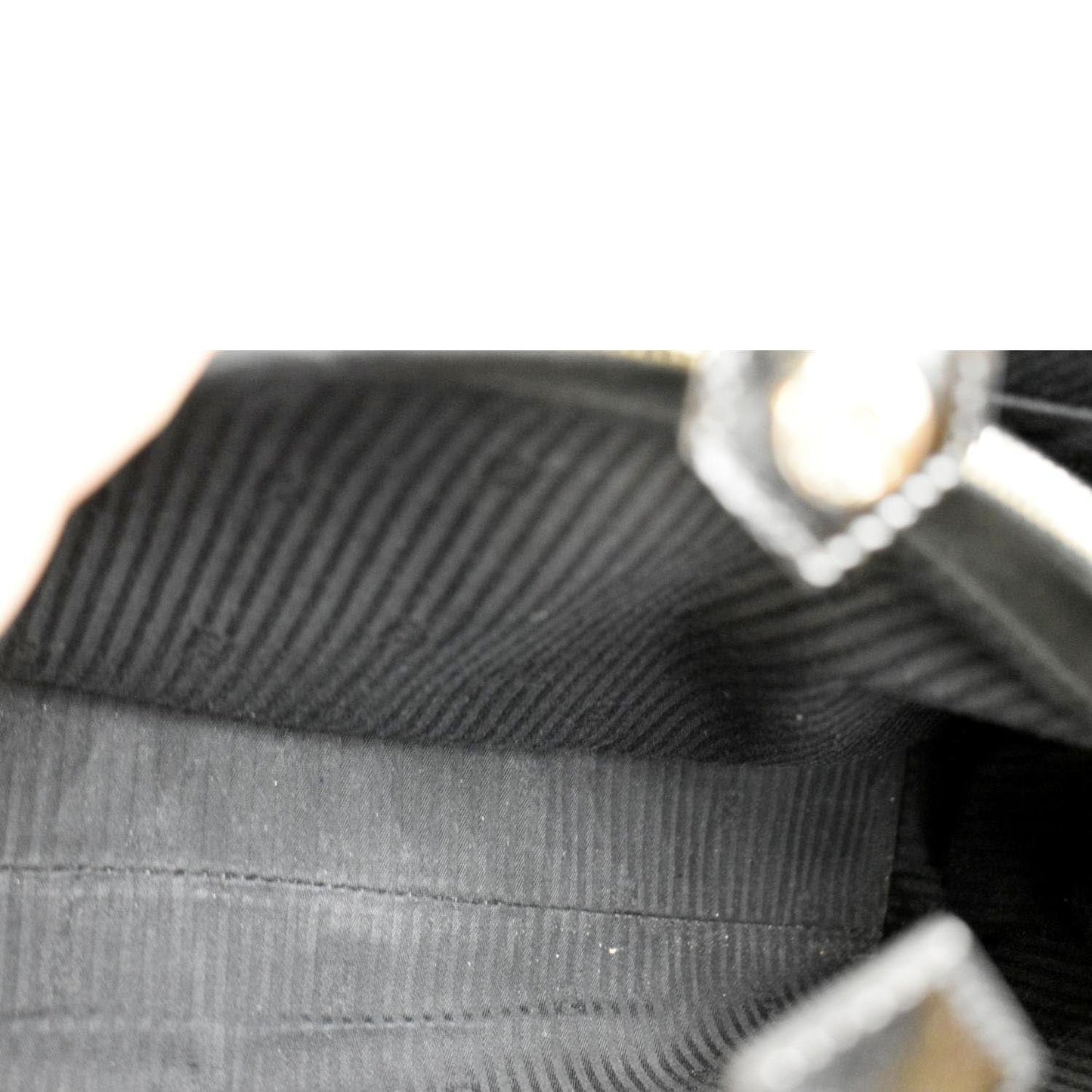 FENDI 2 Jours Patent Leather Shoulder Bag Black