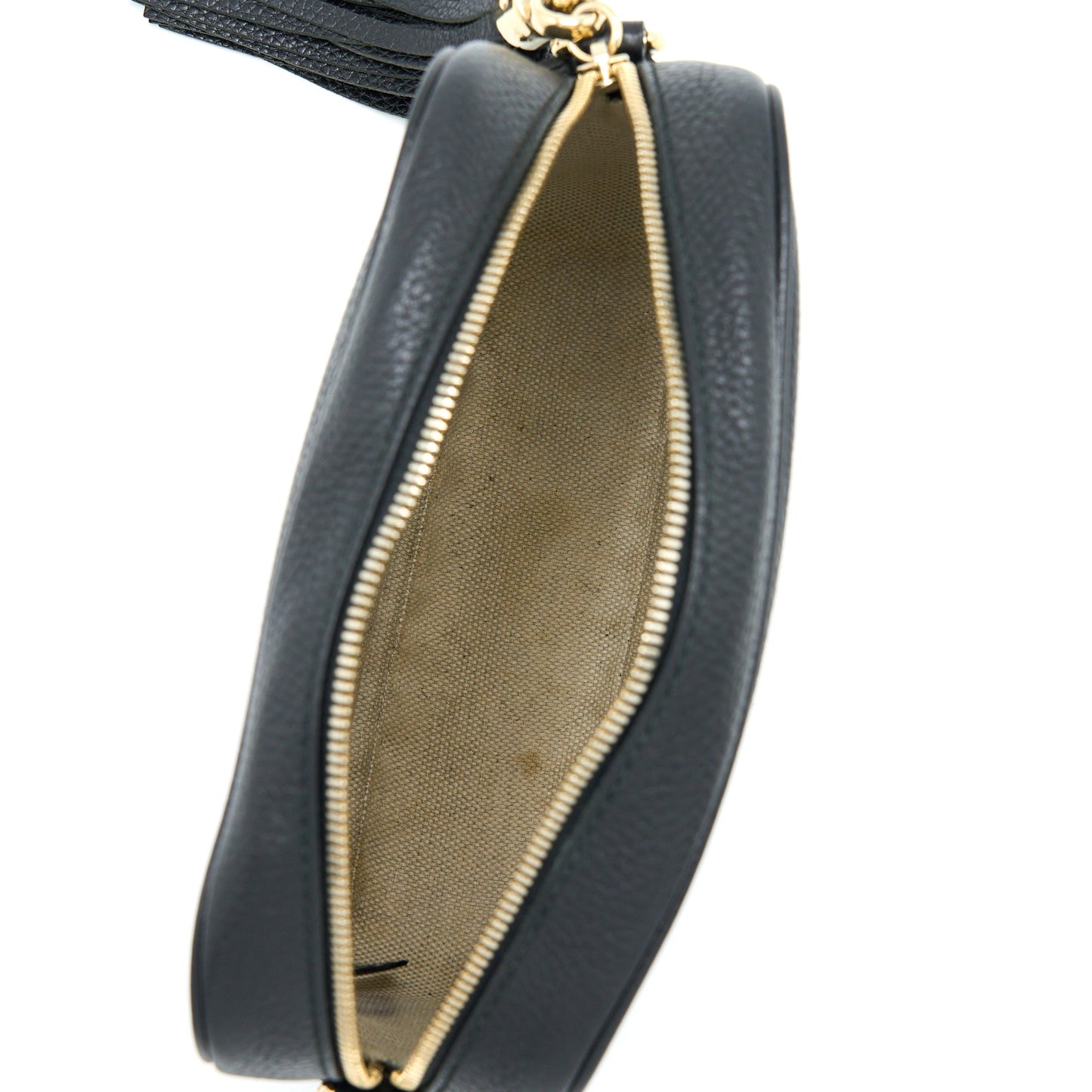Gucci Soho Disco Camera Bag Calfskin Black L