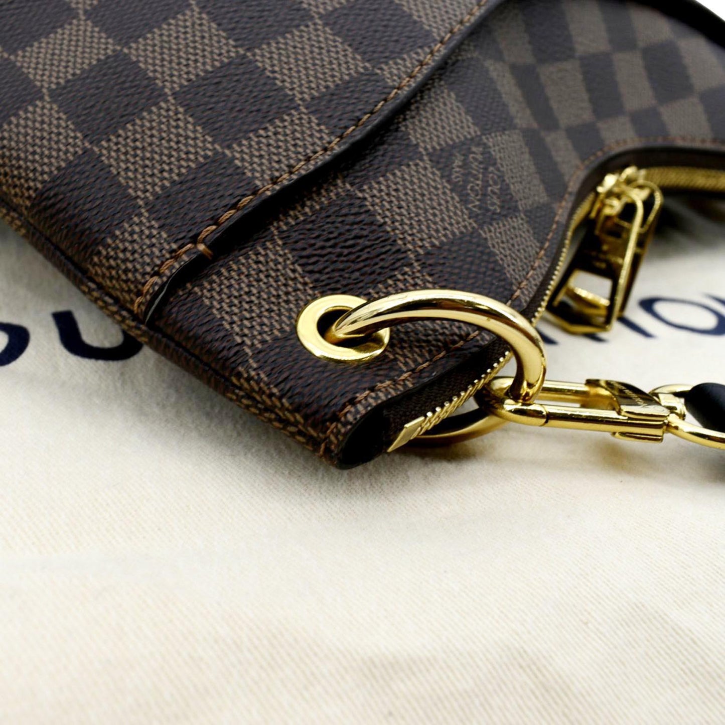 LOUIS VUITTON Odeon PM Monogram Canvas Crossbody Bag Brown