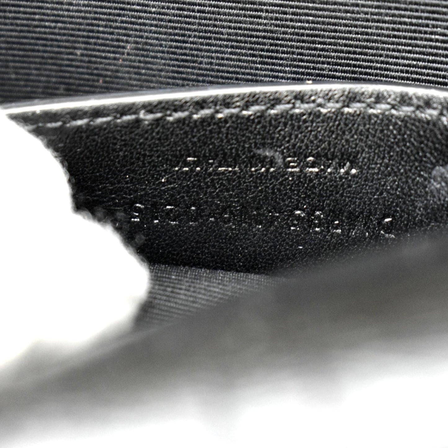 YVES SAINT LAURENT Kate Crocodile Embossed Leather Shoulder Bag Black