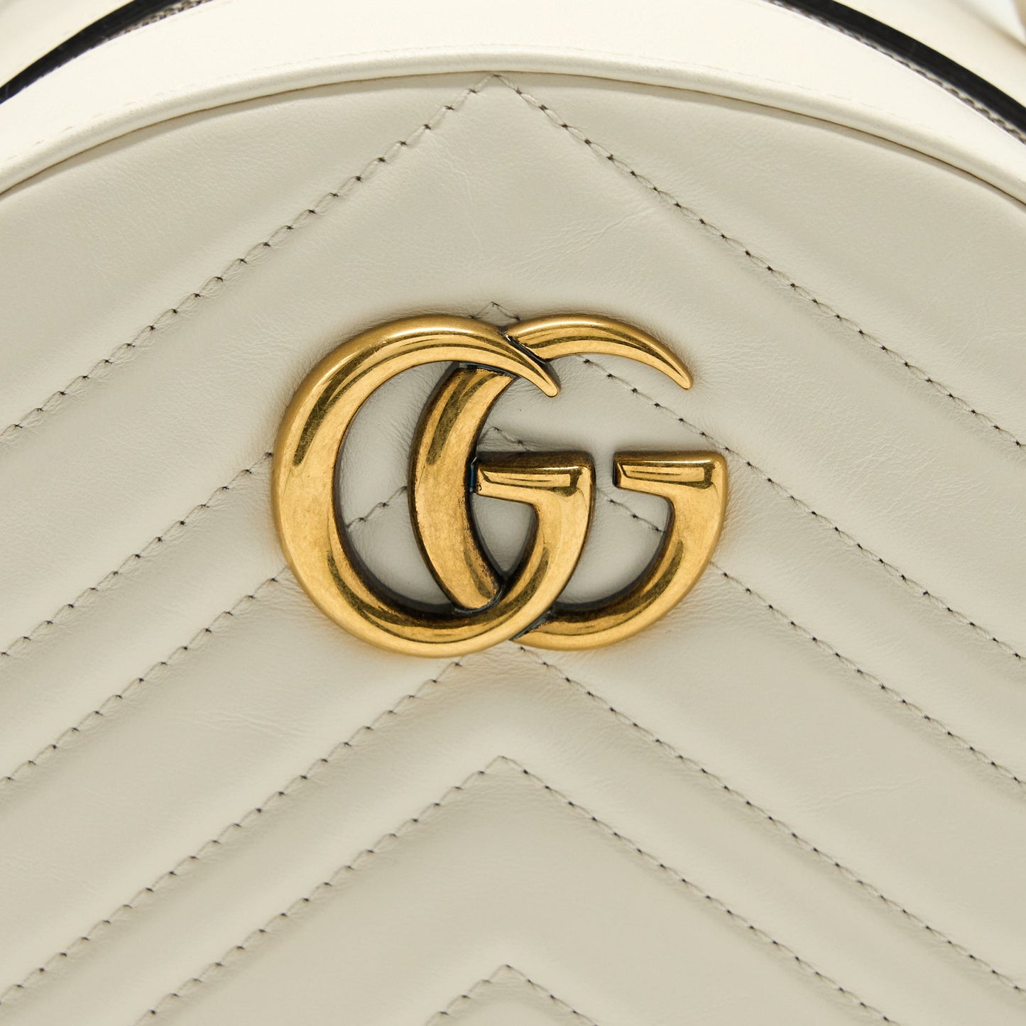 Gucci GG Marmont Backpack Calfskin White