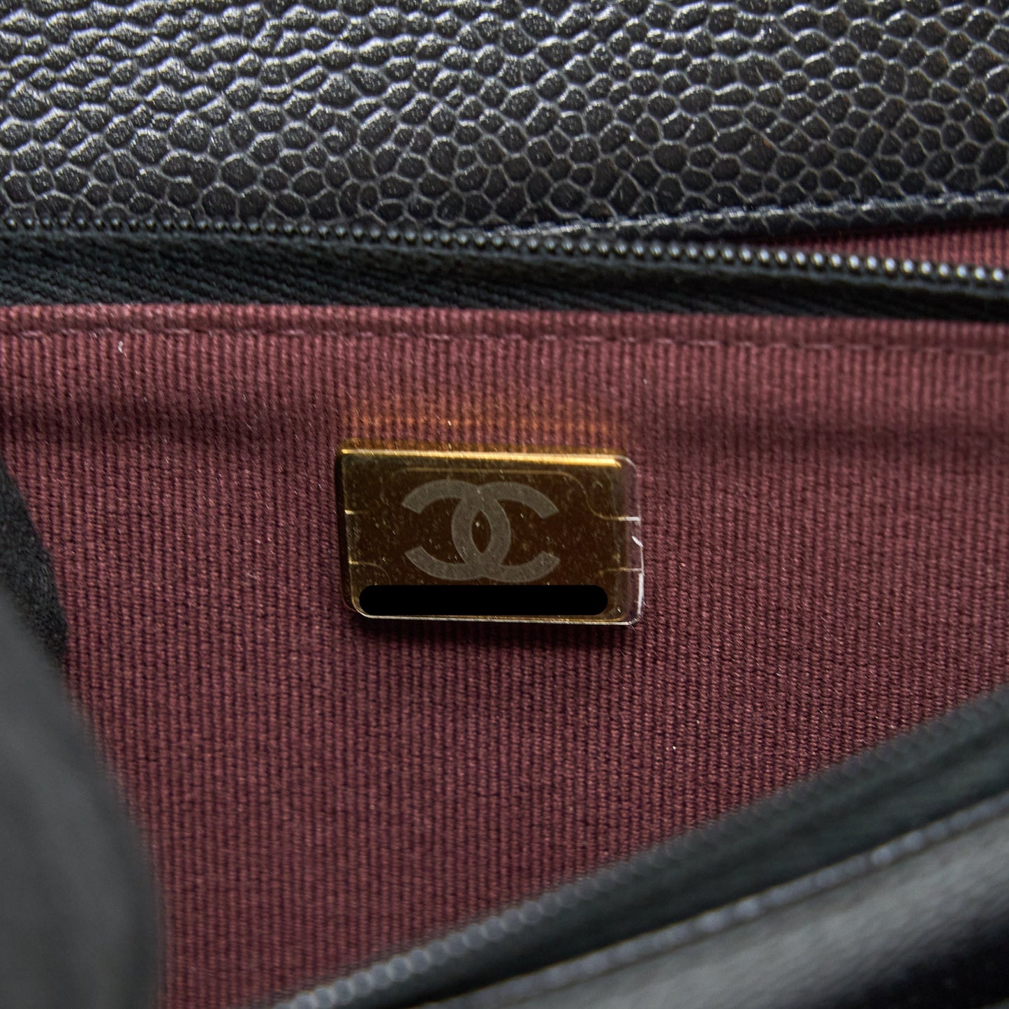 Chanel Classic Wallet on Chain Caviar Black (Microchip)