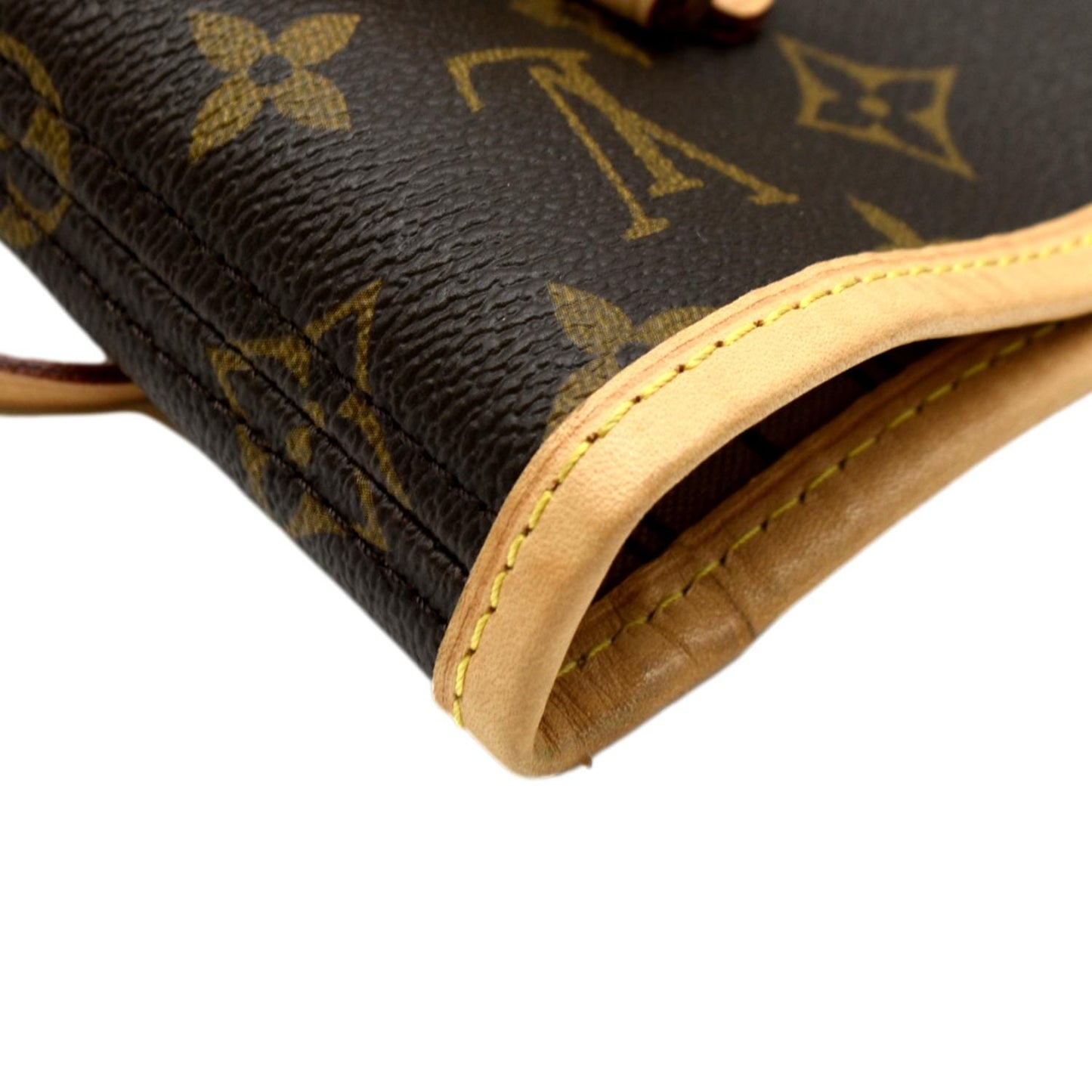LOUIS VUITTON Neverfull MM Monogram Canvas Tote Bag Brown