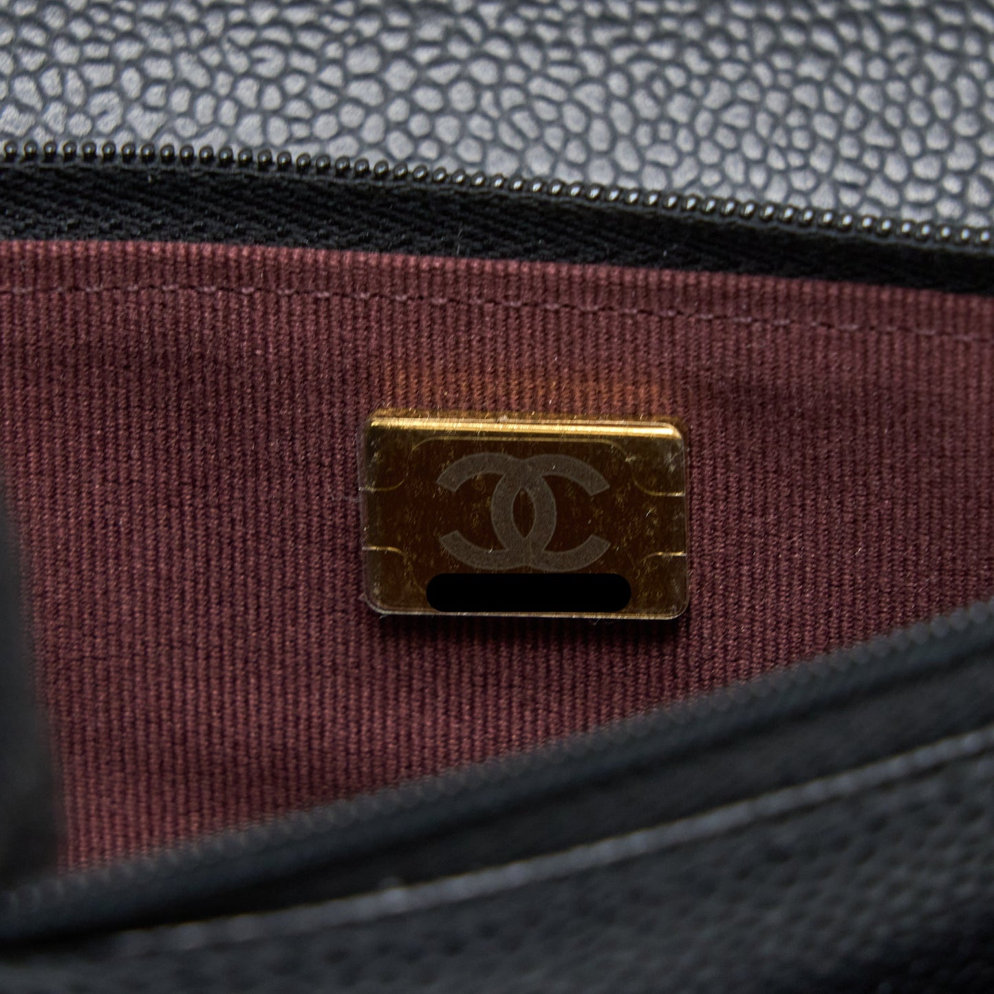 Chanel Classic Wallet On Chain Caviar Black (Microchip)